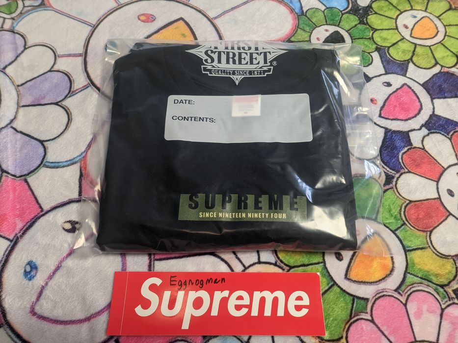 Supreme 1994 best sale ls tee black