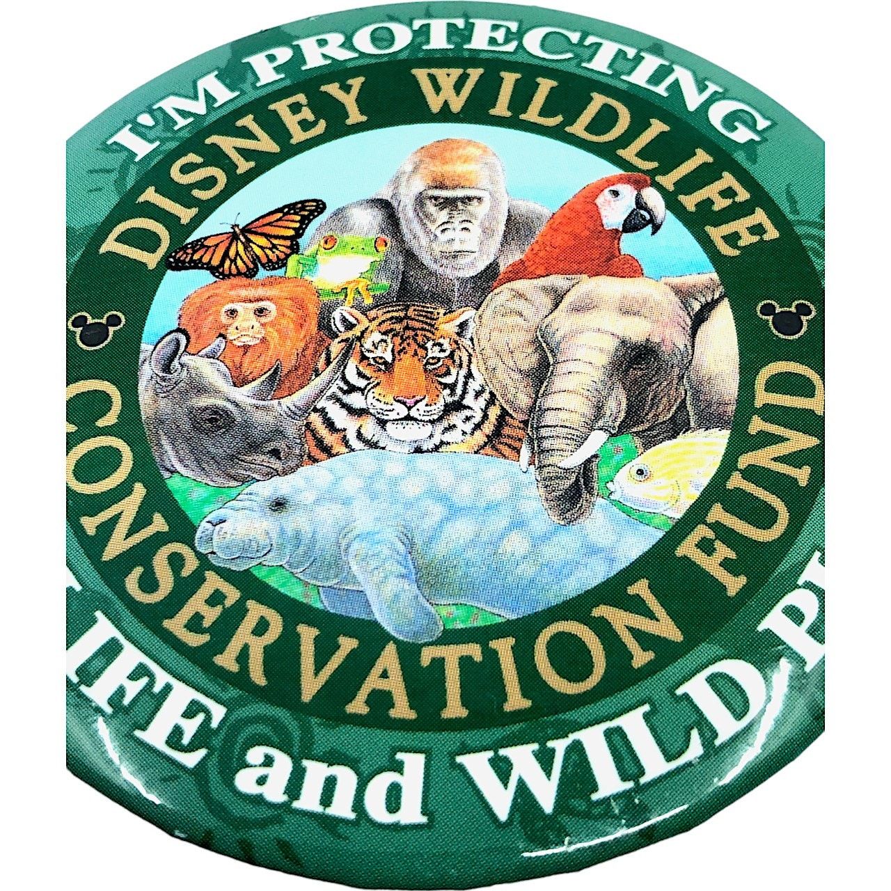Disney Walt Disney Wildlife Conservation Fund Lapel Pin Button Size ONE SIZE - 2 Thumbnail