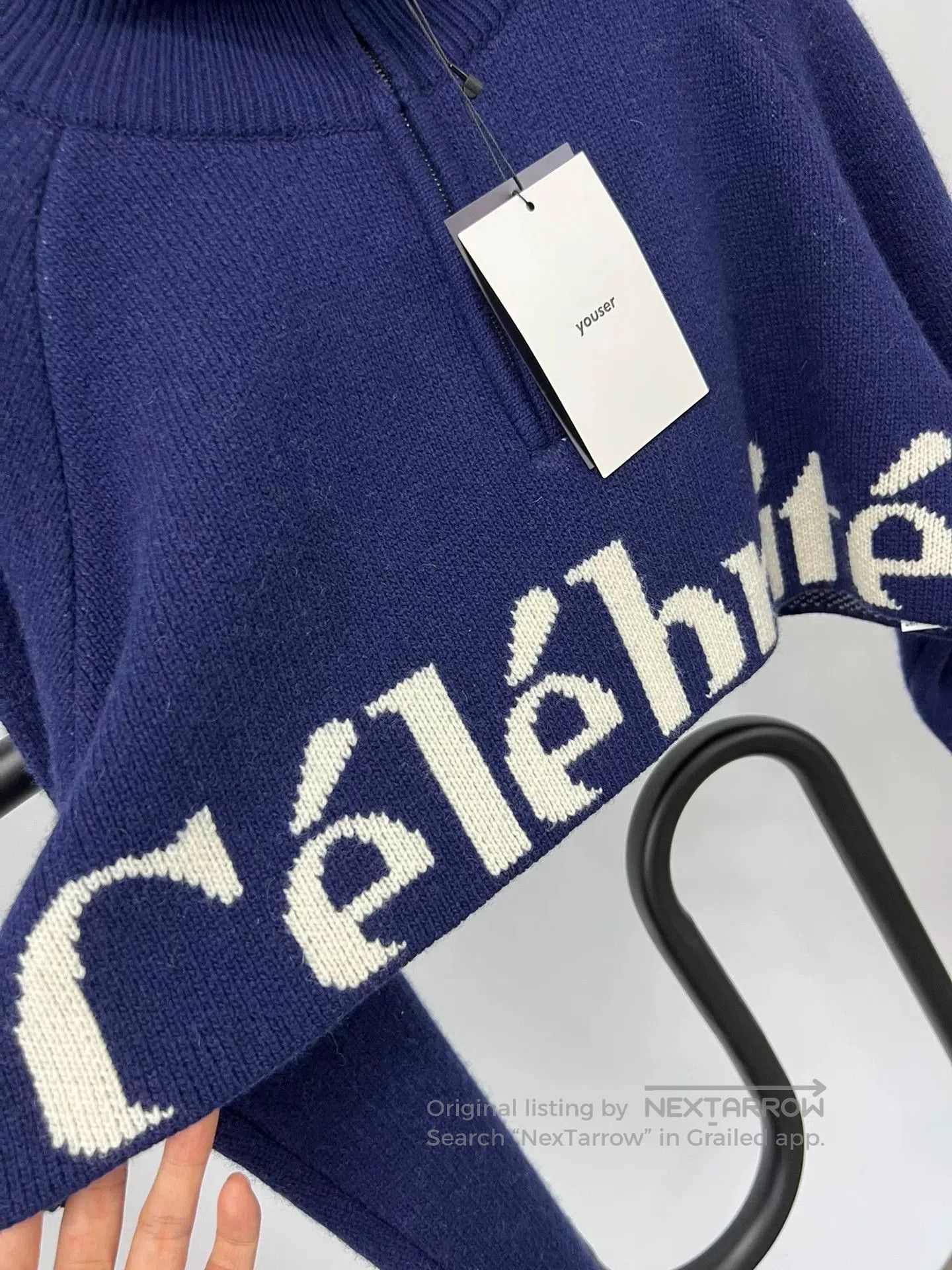 Other YOUSER Short Letter Print Zip Knit Sweater. Size US M / EU 48-50 / 2 - 2 Thumbnail