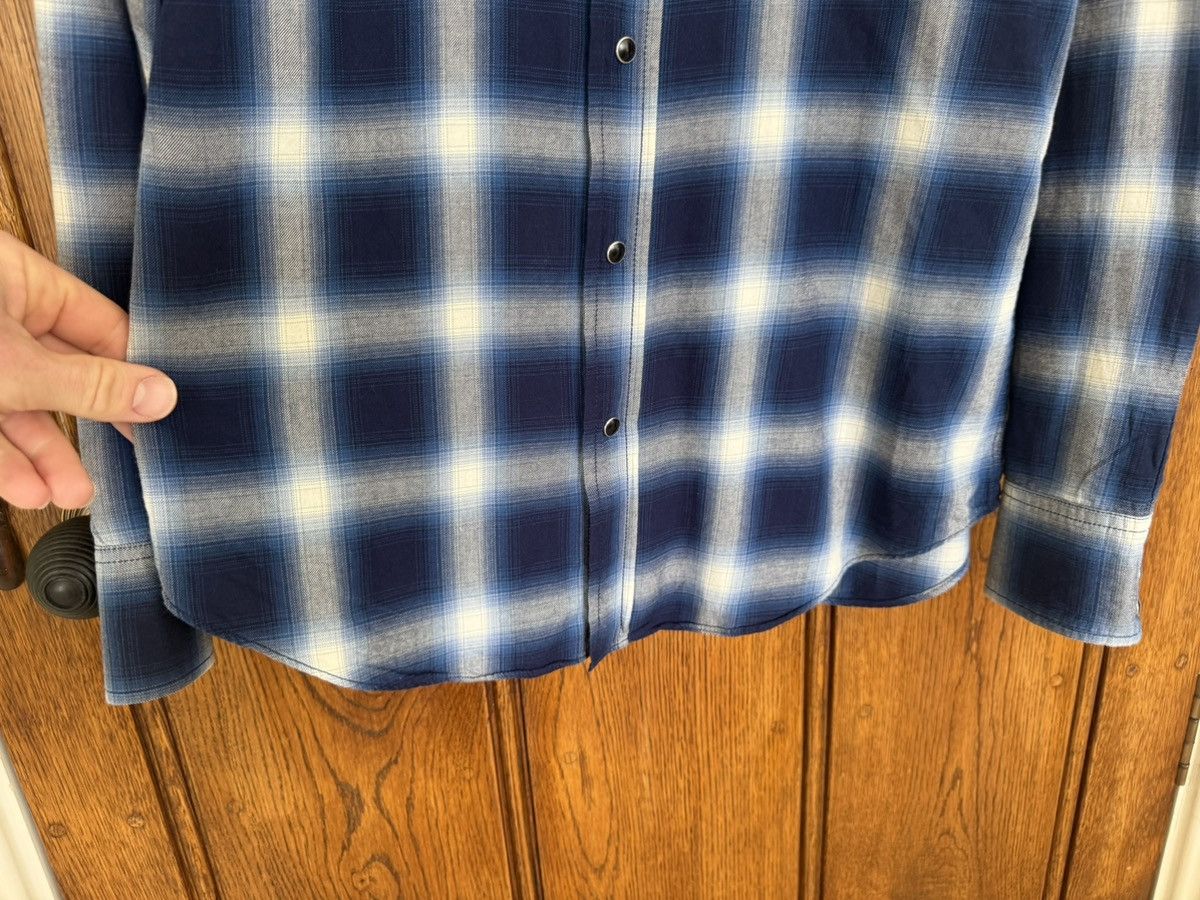 Saint Laurent Paris FW16 Saint Laurent blue white shadow western flannel Hedi Size US S / EU 44-46 / 1 - 15 Thumbnail