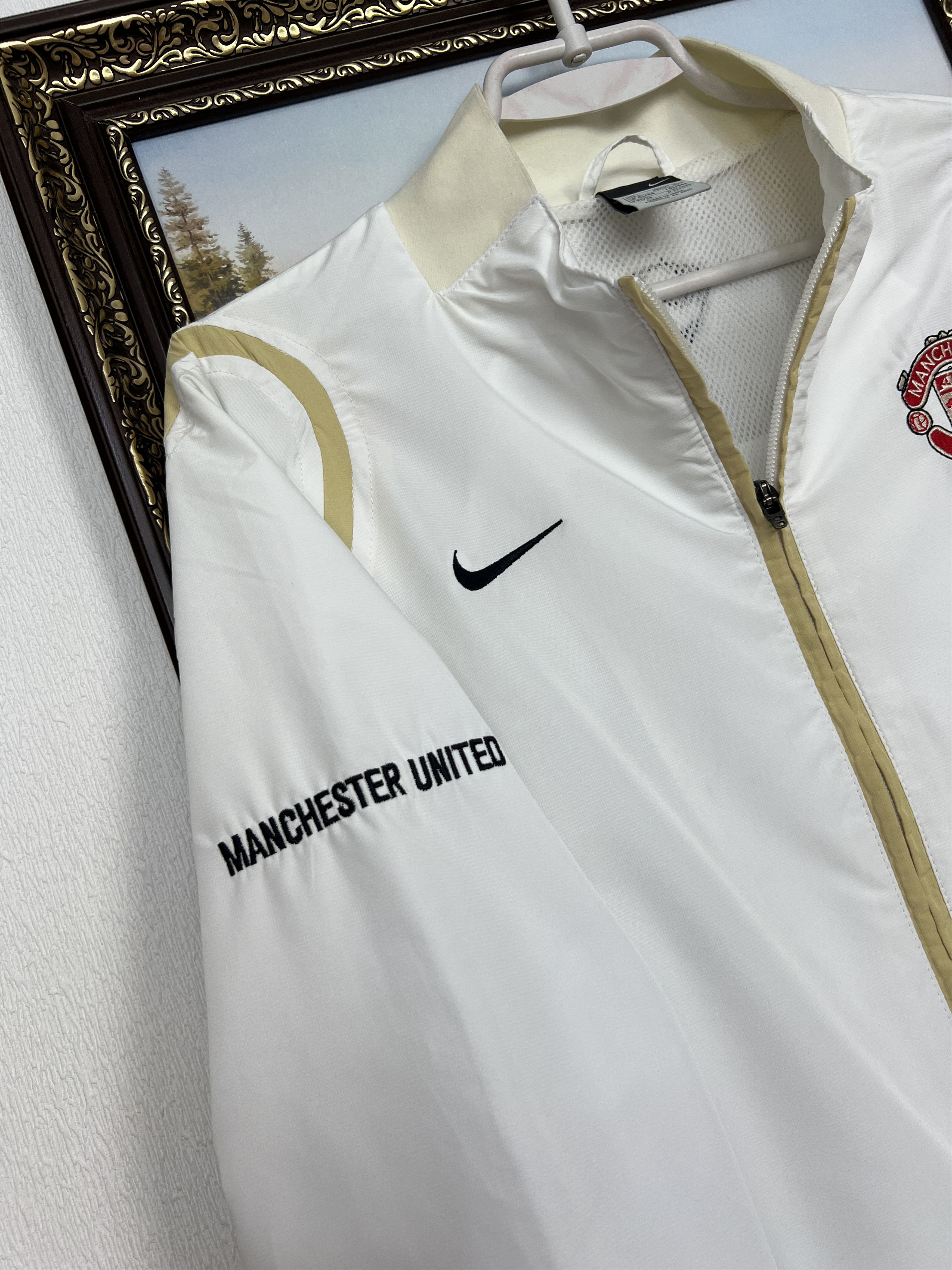 Nike Vintage Manchester United Football Jacket Soccer Track Top Size US L / EU 52-54 / 3 - 4 Thumbnail