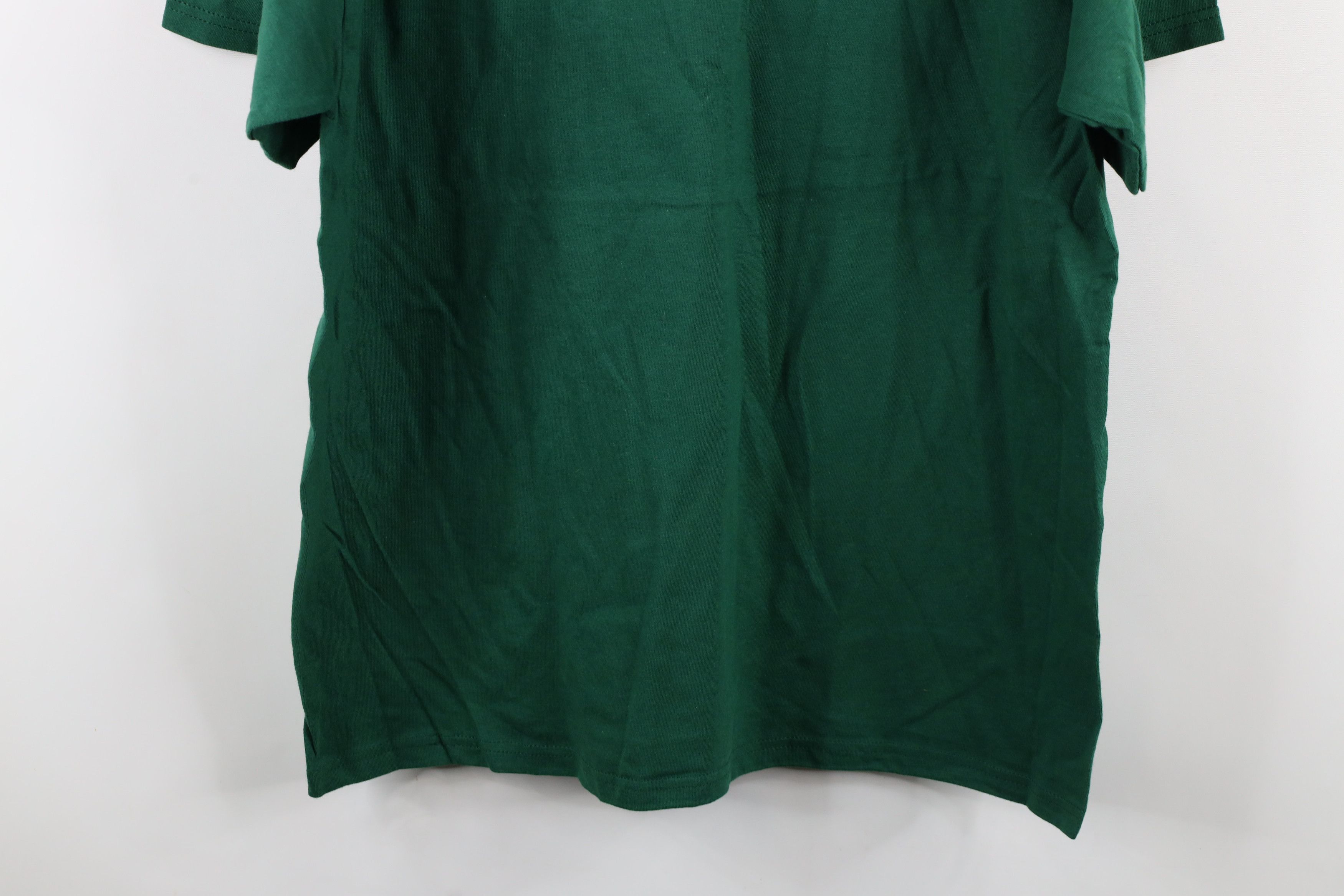 Hanes × Vintage Vintage 90s Hanes Beefy Short Sleeve T-Shirt Green Cotton Size US XL / EU 56 / 4 - 8 Thumbnail