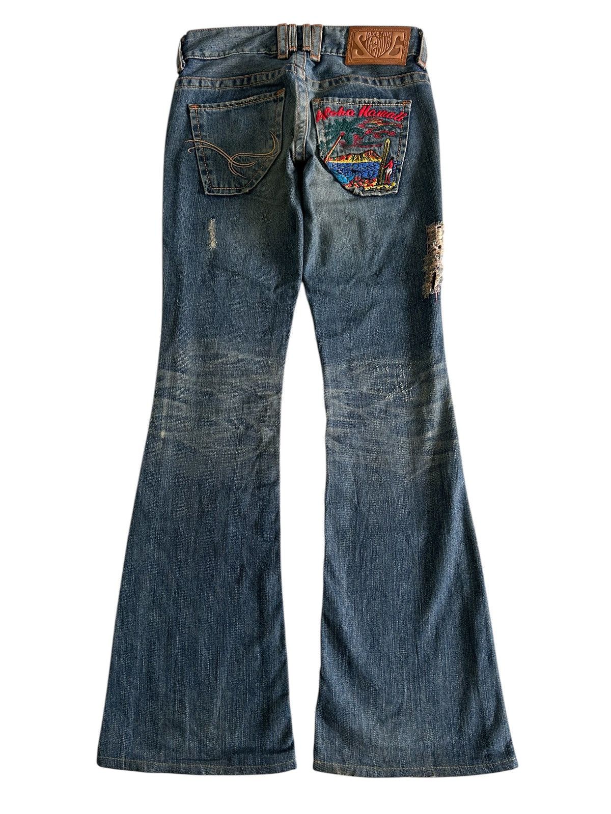 Japanese Brand × Vintage Vintage Japanese EDWIN Something bush pant flare Jeans Size US 29 - 4 Thumbnail