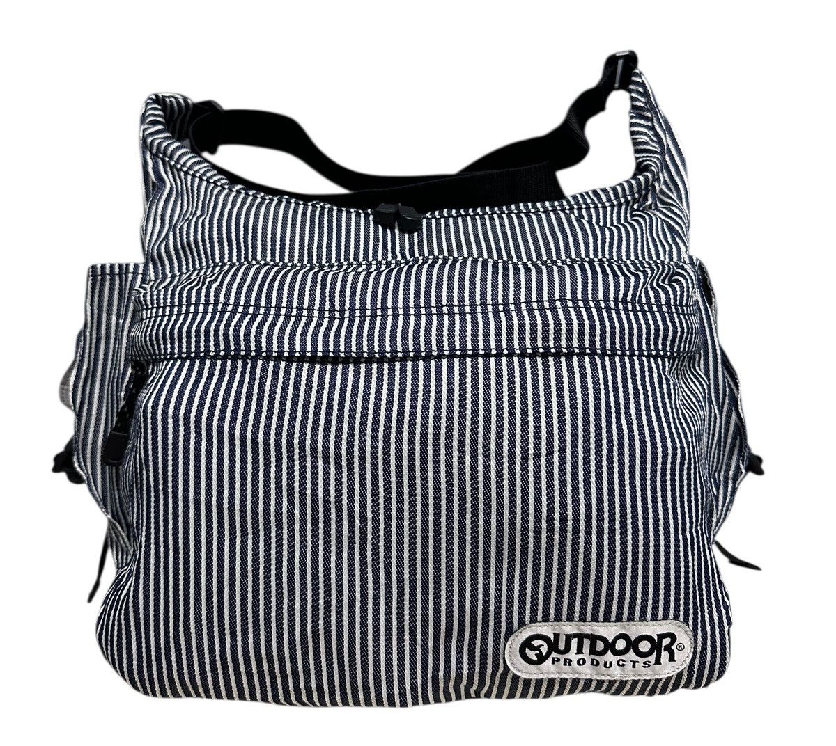 Japanese Brand Vintage 90s Outdoor Striped Railroad Crossbody Sling Bag Size ONE SIZE - 1 Thumbnail