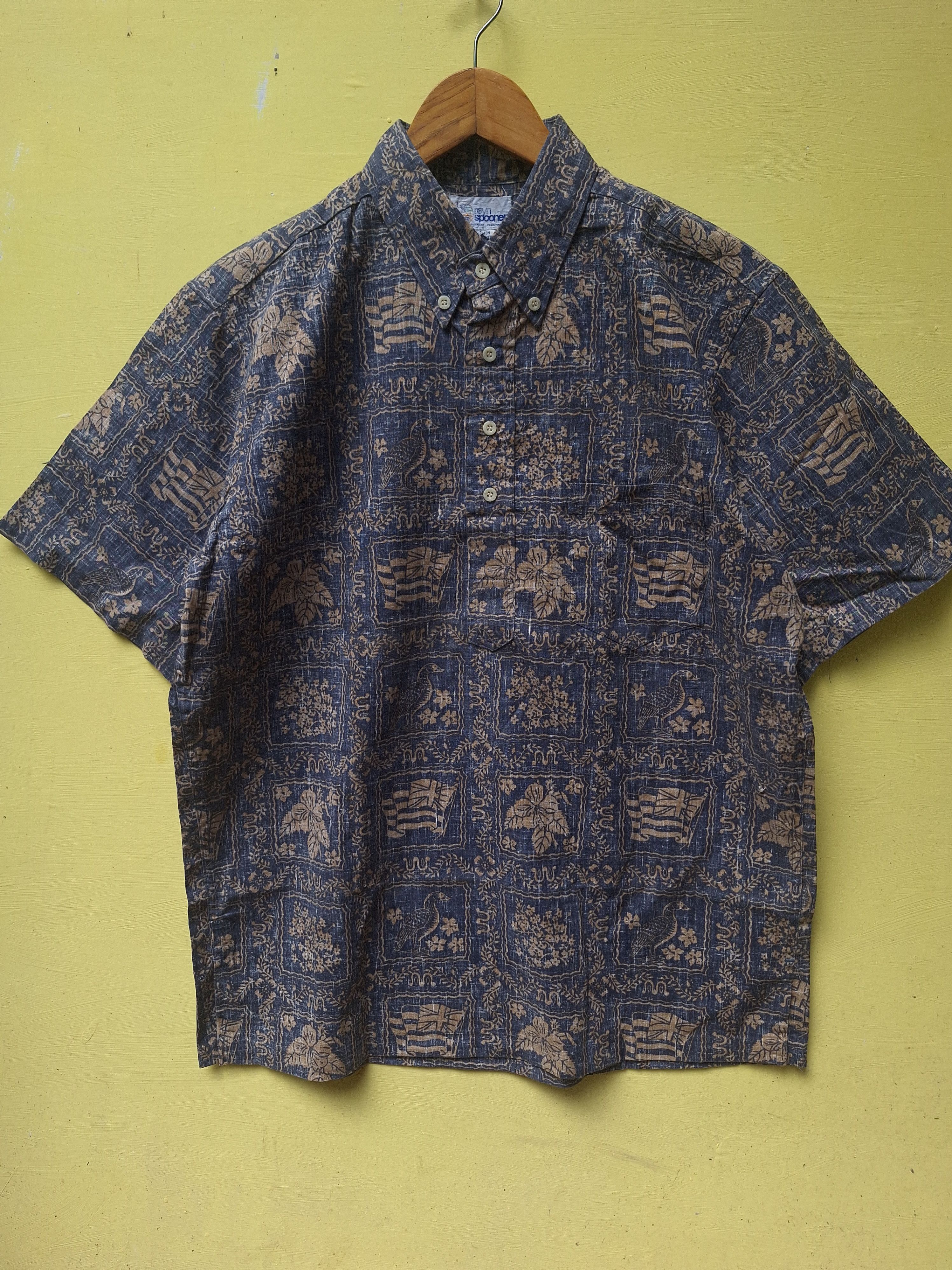 Reyn Spooner × Vintage Reyn Spooner Floral Hawaii tee shirt Size US L / EU 52-54 / 3 - 2 Thumbnail