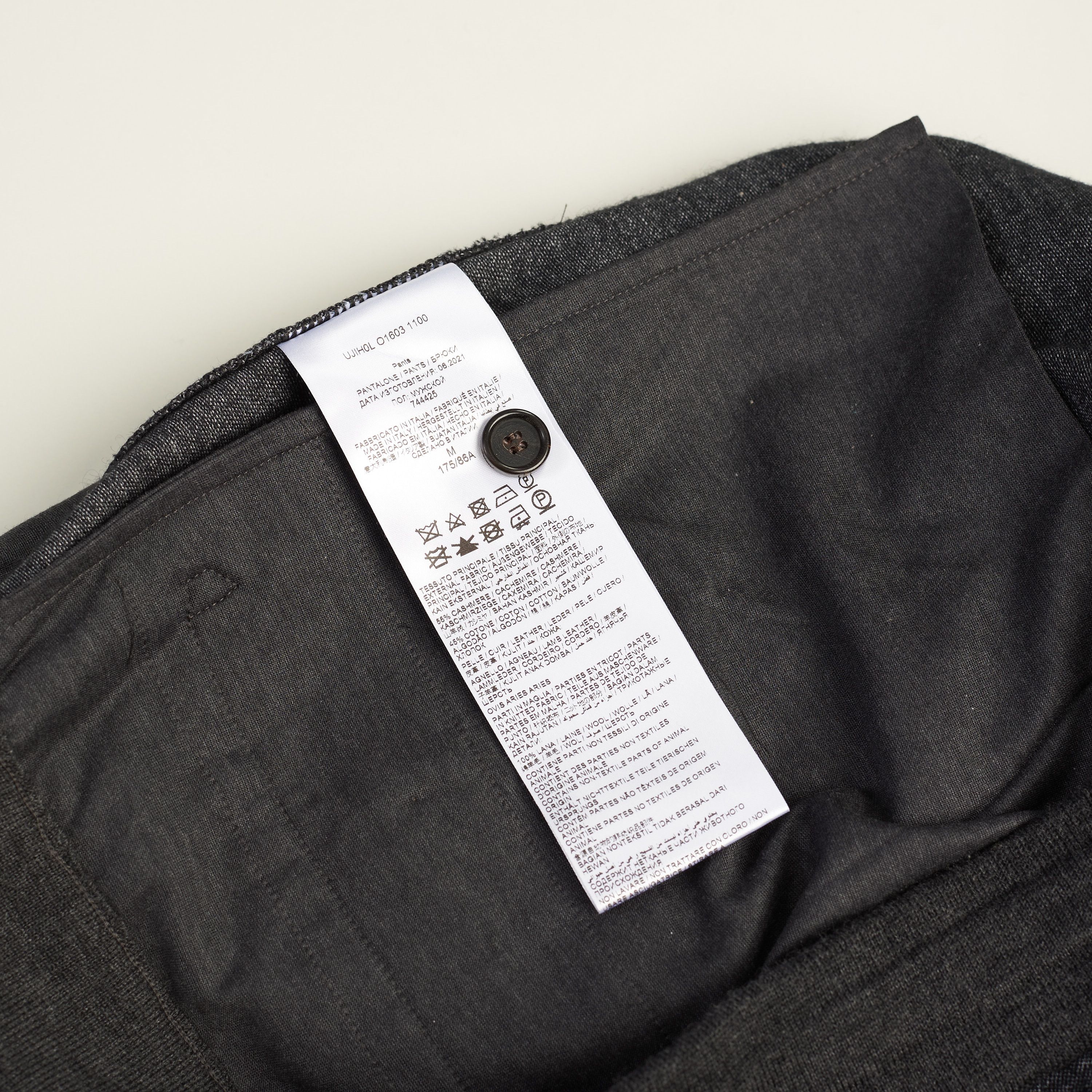 Brioni Gray Trousers - Cashmere Blend Flannel, Drawstring Size US 30 / EU 46 - 11 Thumbnail