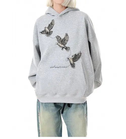 VIBE EAGLE Embroidered Graphic Pullover Hoodie Size US L / EU 52-54 / 3 - 2 Thumbnail
