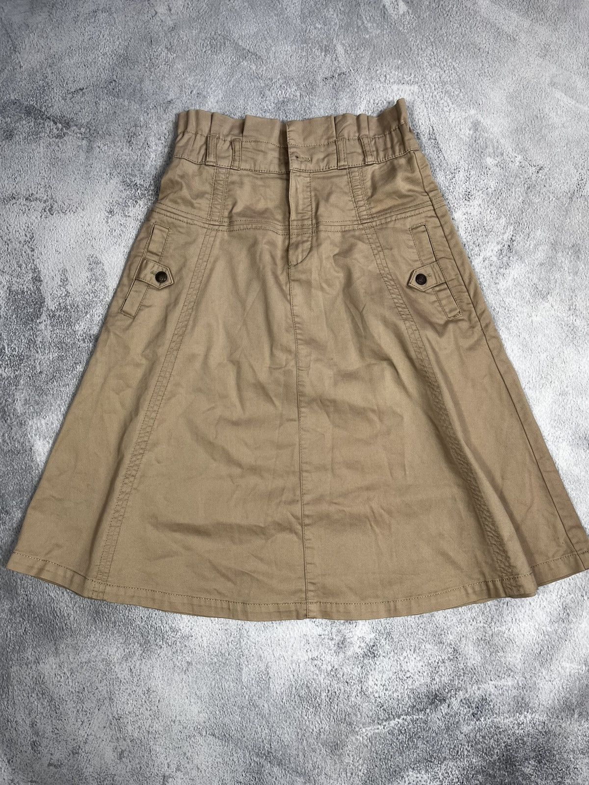 Vintage Vintage Y2K flared gorpcore midi skirt streetwear Size 25" / US 0 / IT 36 - 1 Thumbnail