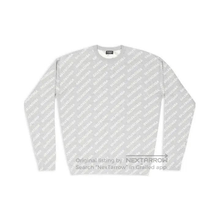 Balenciaga Balenciaga Logo Print Long Sleeve Sweater. Size US S / EU 44-46 / 1 - 1 Thumbnail