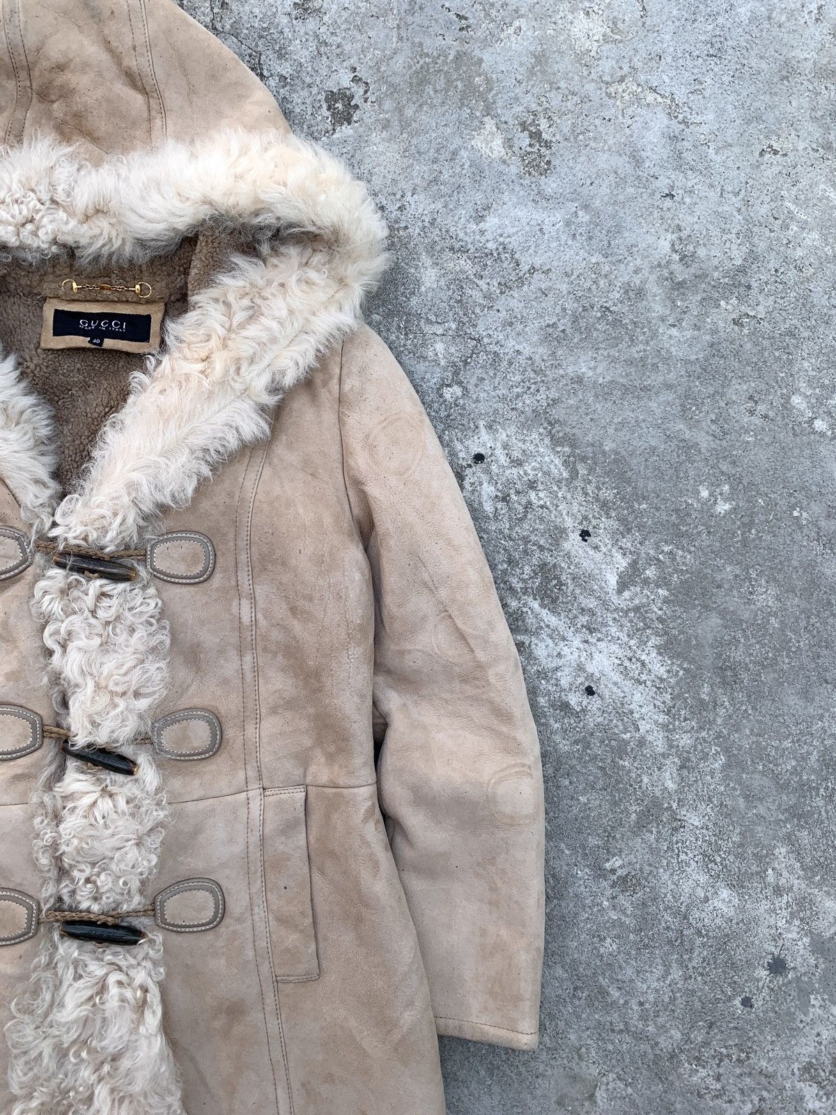 Gucci Leather Fur Coat by Tom Ford Size S / US 4 / IT 40 - 3 Thumbnail