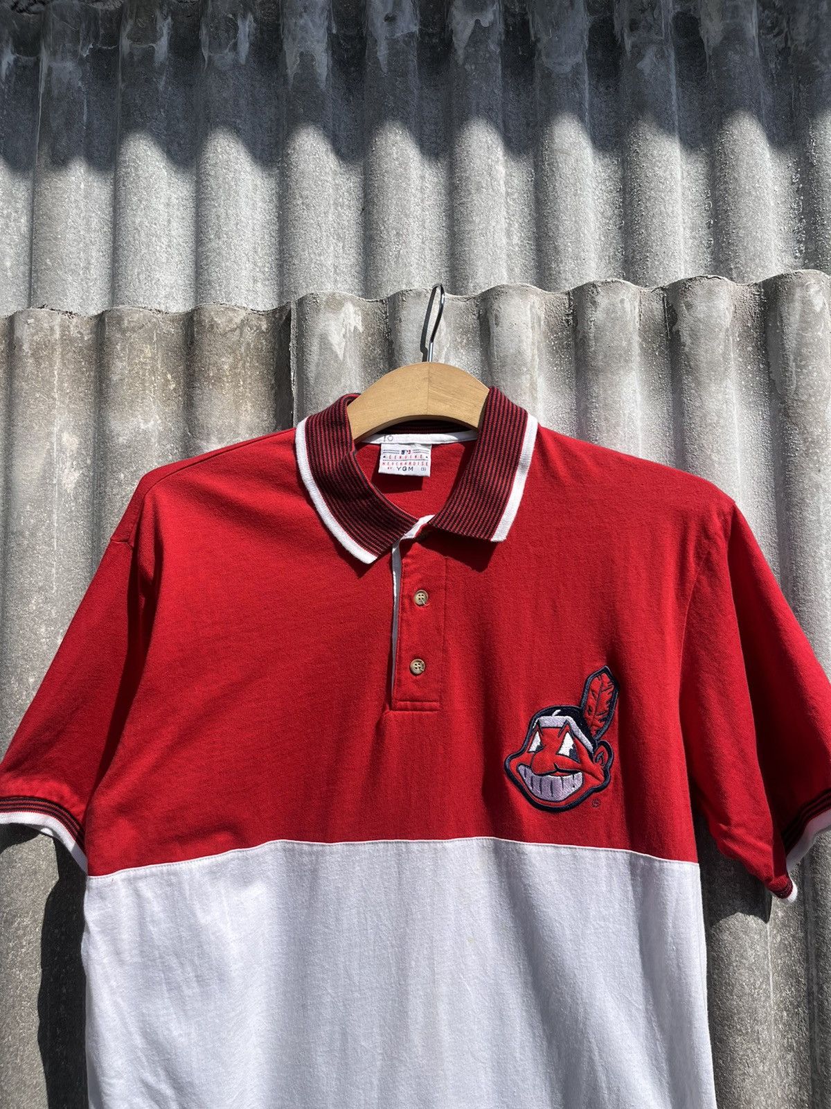 MLB × Vintage Vtg MLB cleveland indians polo tee Size US M / EU 48-50 / 2 - 7 Thumbnail