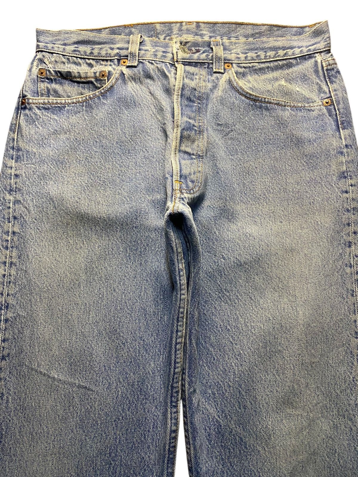 Levi's Vintage Levis 501 80’s Blue Wash Loose Jeans Size US 30 / EU 46 - 3 Thumbnail