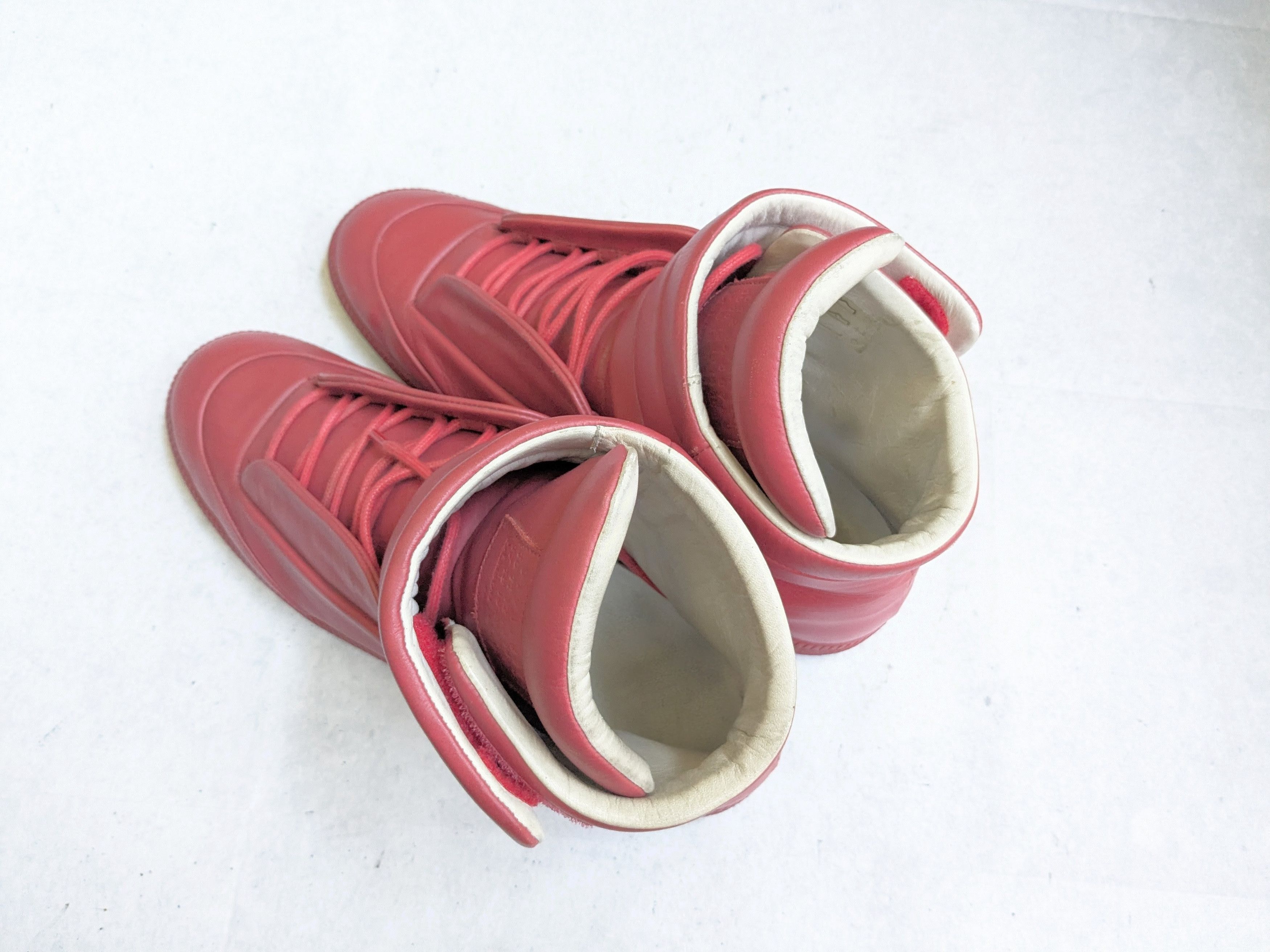 Maison Margiela Maison Margiela Future Navy Blue 14 47 Leather High Tops Size US 12 / EU 45 - 14 Thumbnail