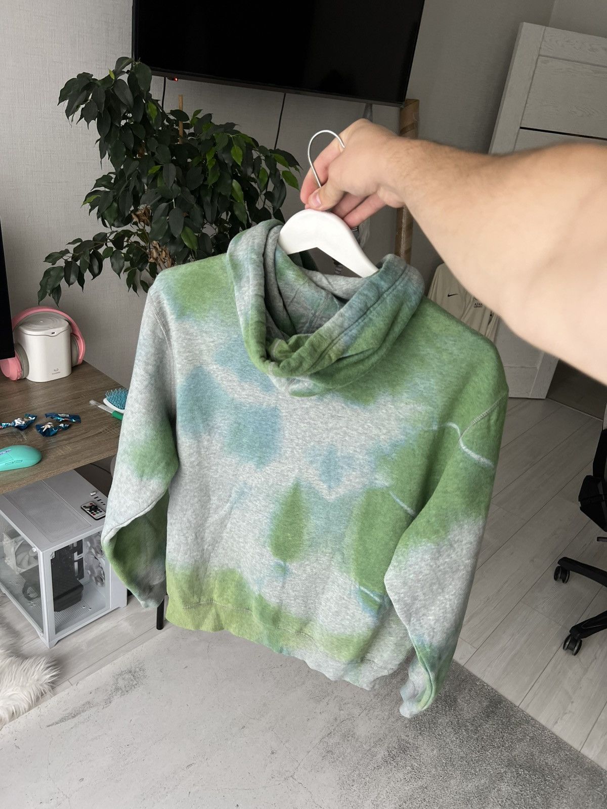 Nike Nike Vintage Tie-Dye Hoodie Green Size M Size US M / EU 48-50 / 2 - 3 Thumbnail
