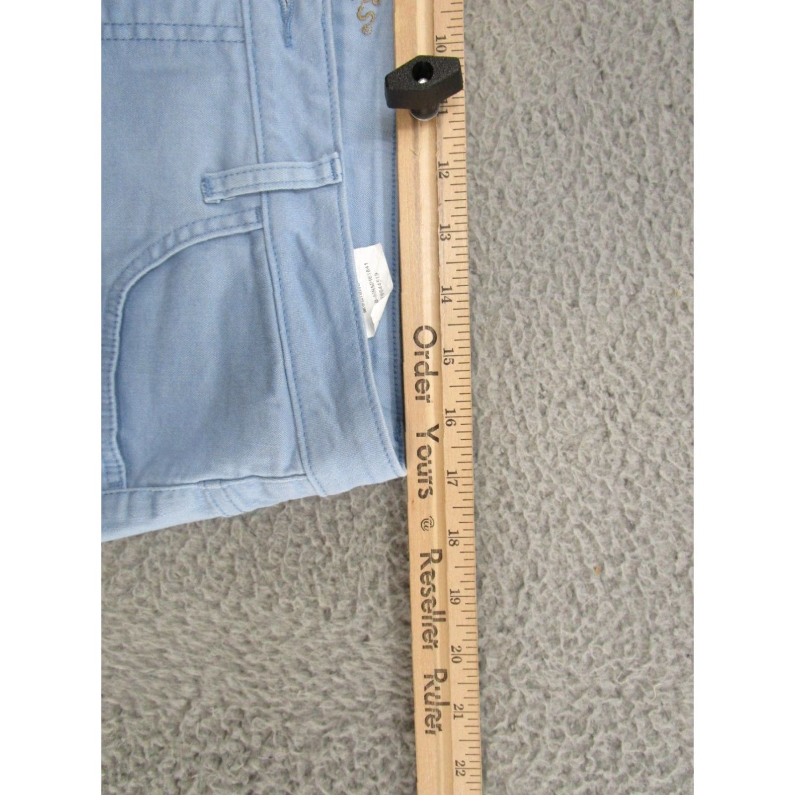 Lee Lee Riders Capri Jeans Women Stretch Denim Light Sky Blue 14 Medium Blue Capri Jeans Womens Size 36" / US 14 / IT 50 - 4 Thumbnail