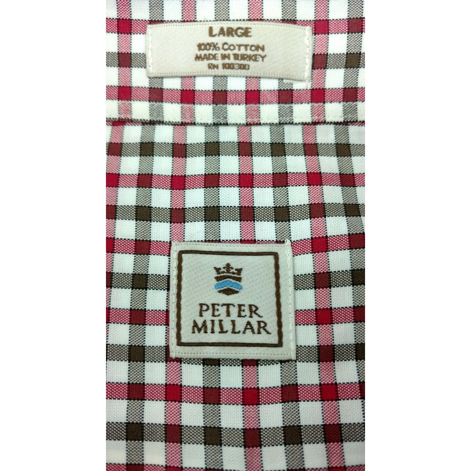 Peter Millar Peter Millar Button Up Shirt Adult Large Red Plaid Long Sleeve Casual Men Size US L / EU 52-54 / 3 - 3 Thumbnail