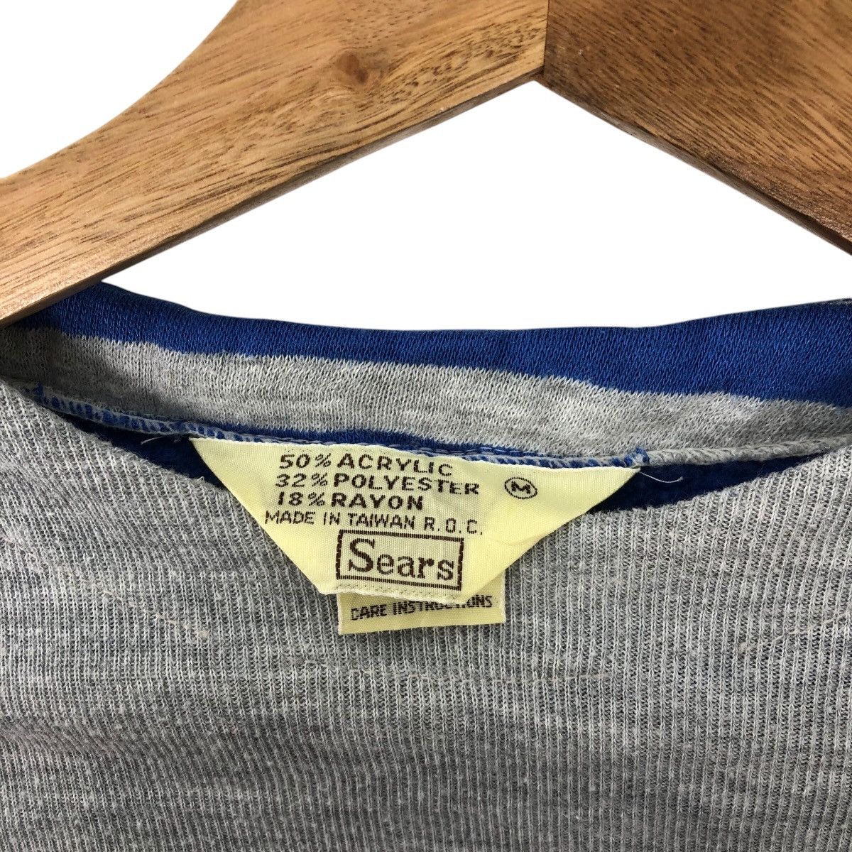 Sears × Vintage Vintage SEARS Rare Stripe Sailor Design Sweatshirt Size US M / EU 48-50 / 2 - 4 Thumbnail