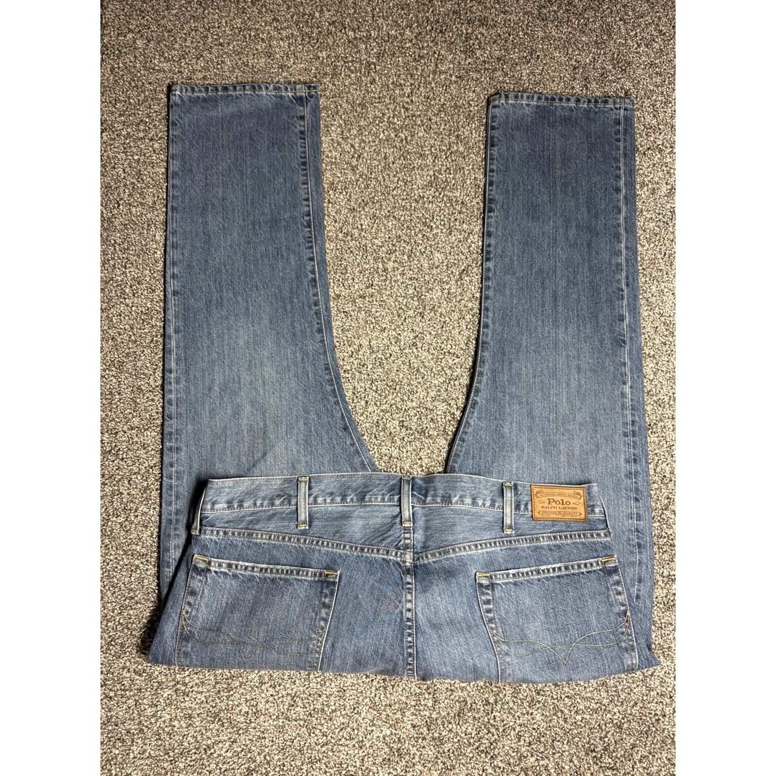 Polo Ralph Lauren VINTAGE? No. Polo Ralph Lauren Varick Jeans Mens 40x30 Slim Straight Denim Size US L / EU 52-54 / 3 - 4 Thumbnail
