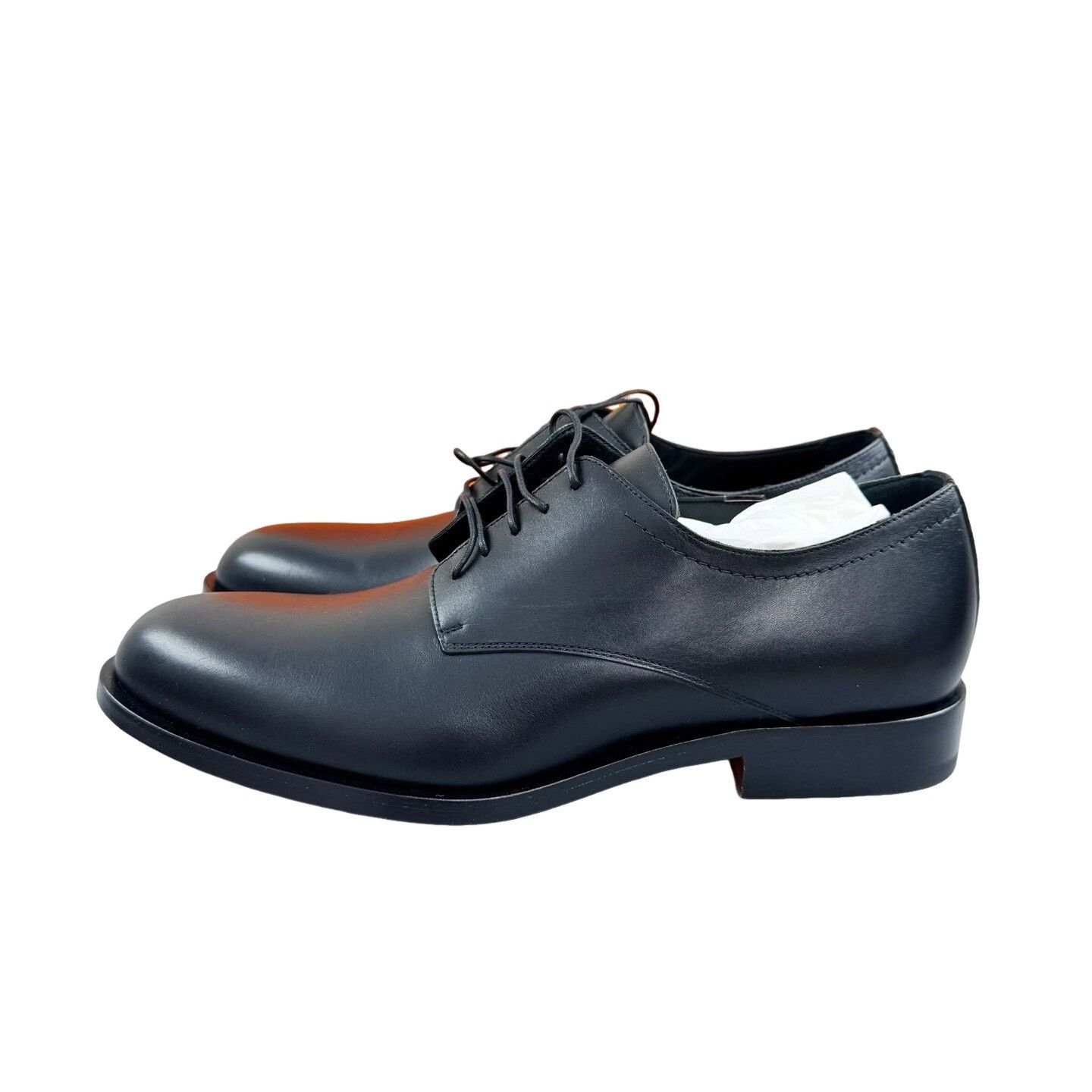 Hermes Hermes Silver Detail Leather Derby Shoes Size 42 Size US 9 / EU 42 - 1 Thumbnail