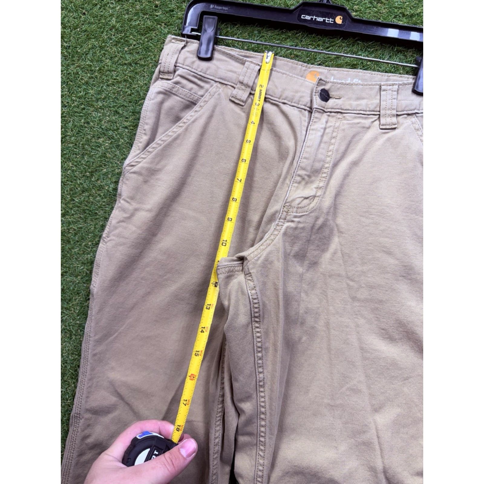 Carhartt VINTAGE Carhartt Pants Mens 32x30 Relaxed Fit Khaki Cotton Duck Workwear 102291 253 Size US 32 / EU 48 - 5 Thumbnail