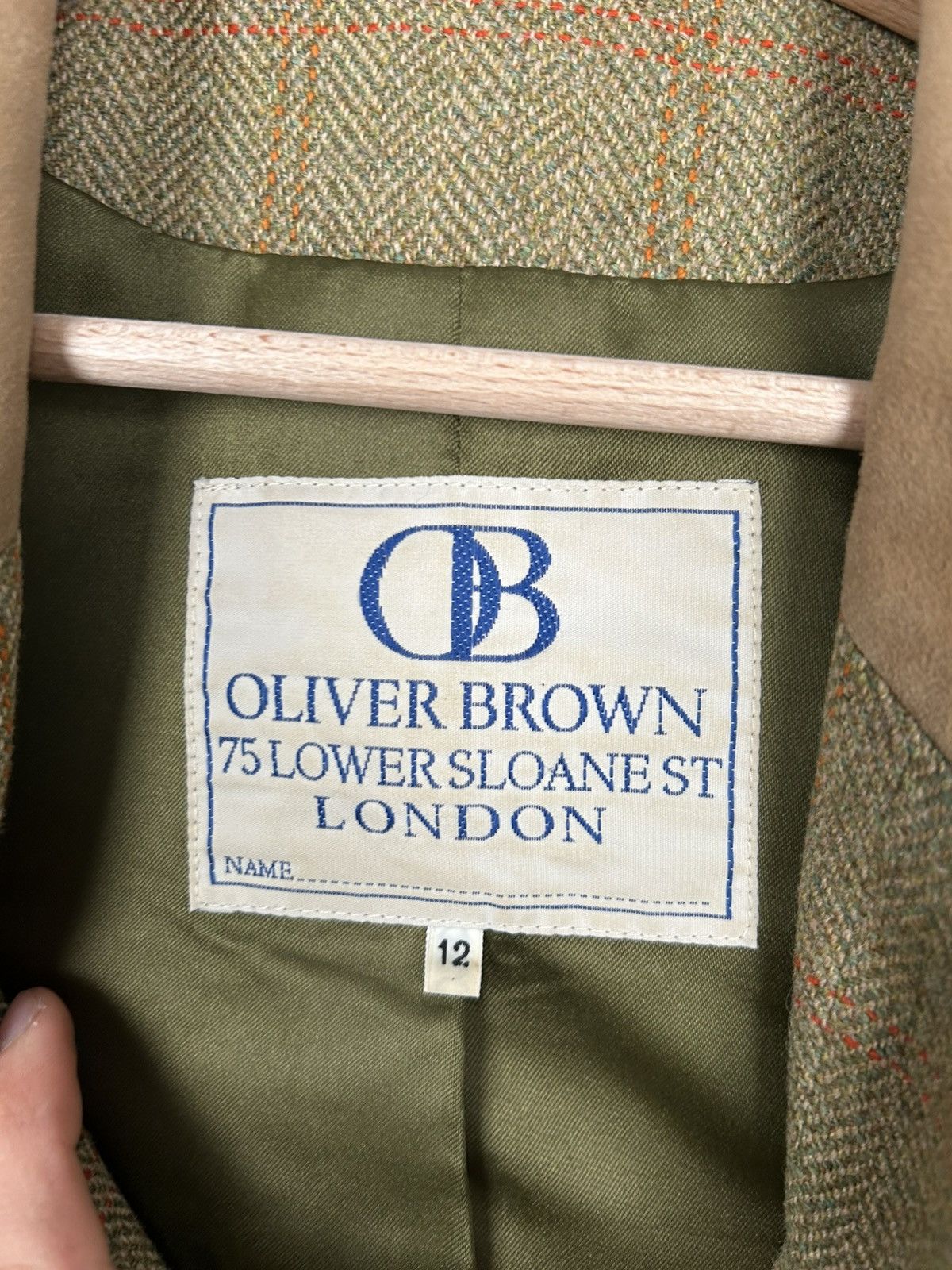Vintage Oliver Brown London Wool Blazer Avant Garde Designer Vintage Size M / US 6-8 / IT 42-44 - 7 Thumbnail