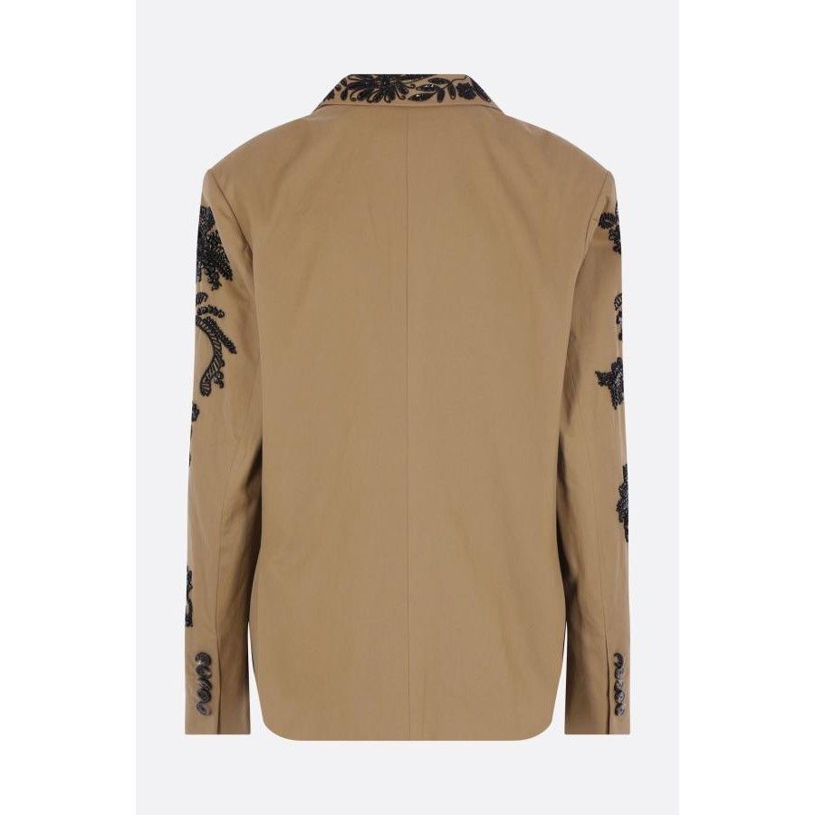 Dries Van Noten DRIES VAN NOTEN Brown Bosea Twill Double-Breasted Jacket New Size S / US 4 / IT 40 - 2 Thumbnail