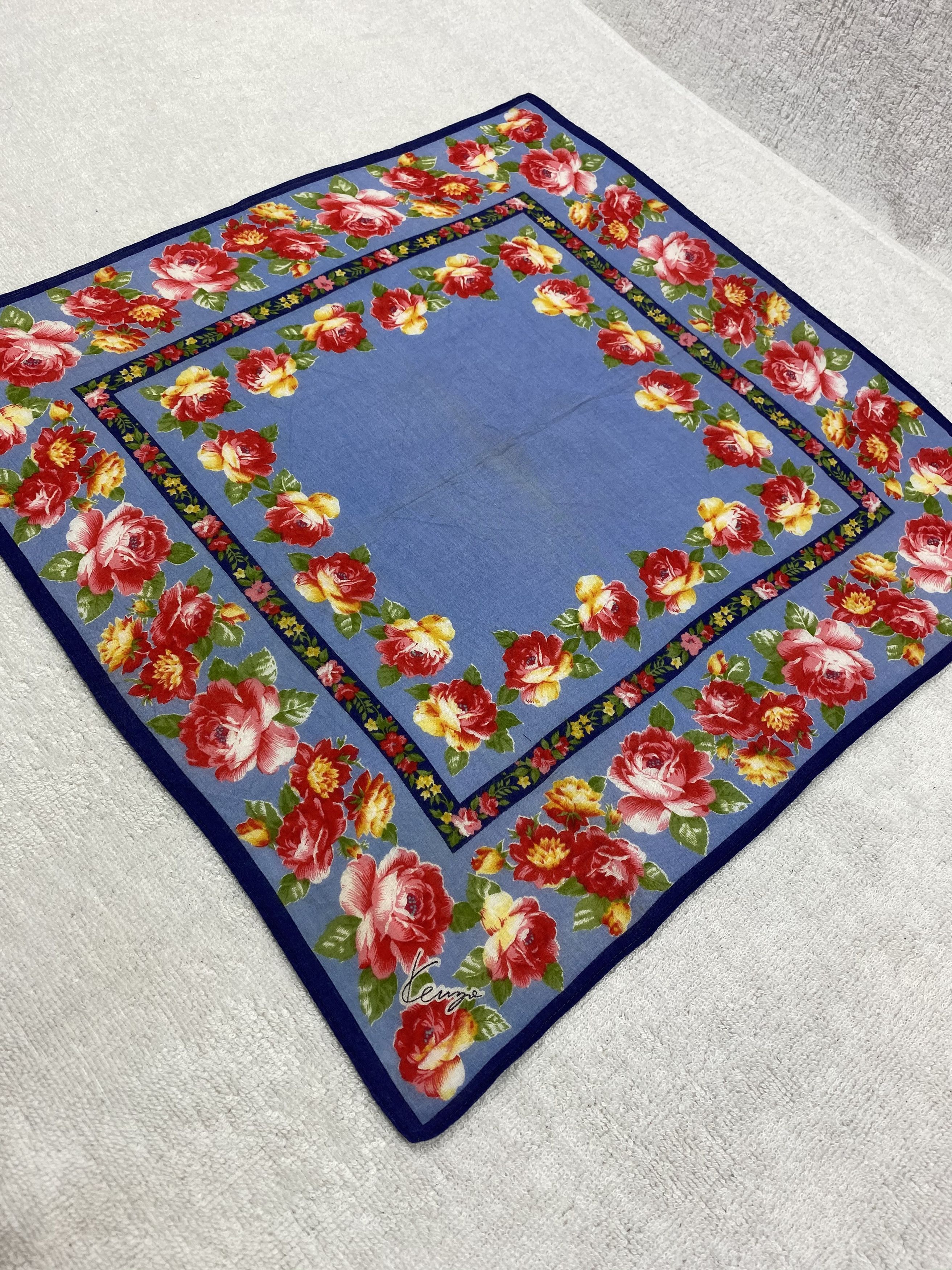 Kenzo × Vintage Kenzo Handkerchief / Bandana / Neckerchief Size ONE SIZE - 4 Thumbnail