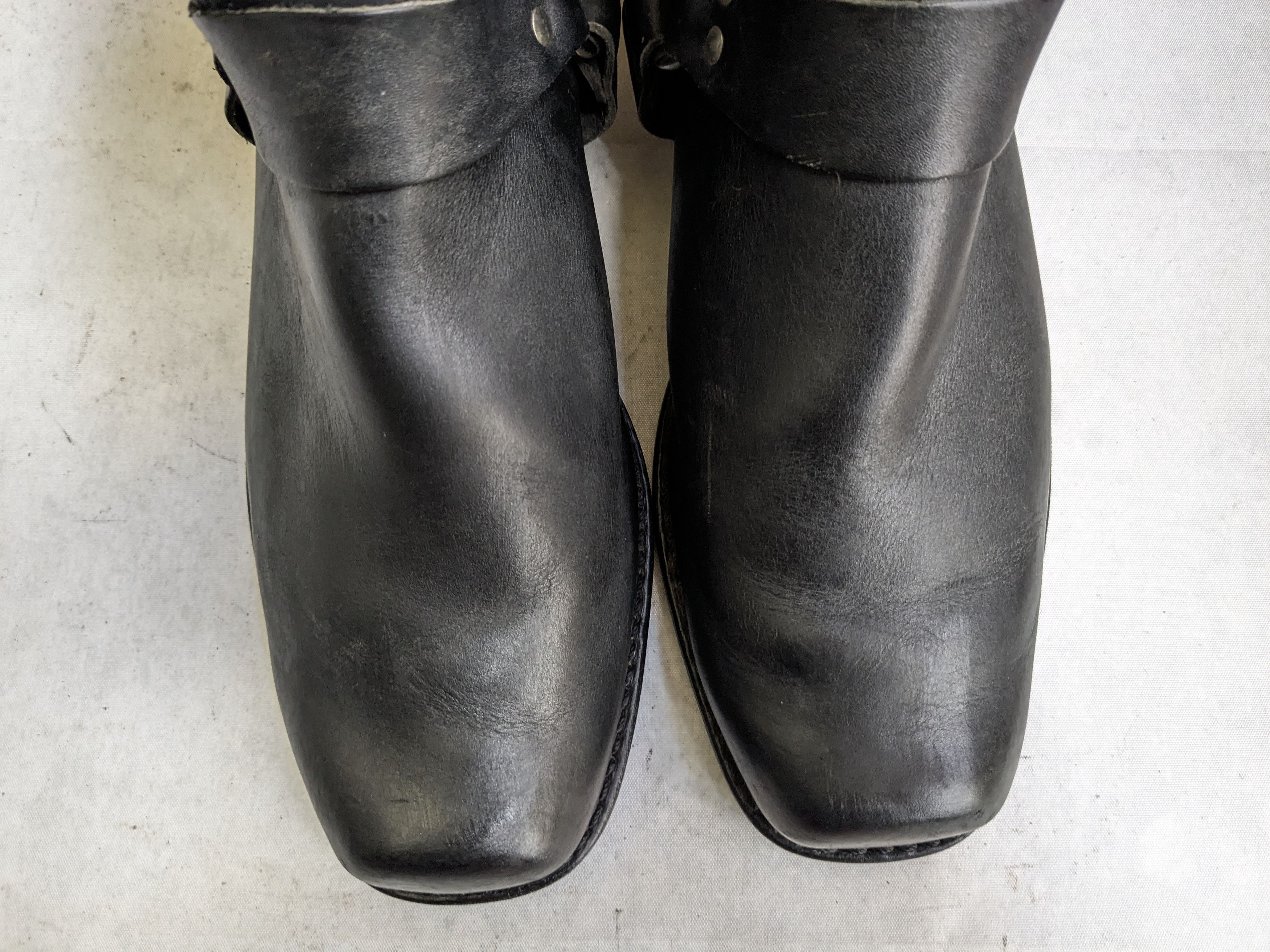 Frye Frye Harness Boots Black 13 M USA Leather Western Size US 13 / EU 46 - 4 Thumbnail