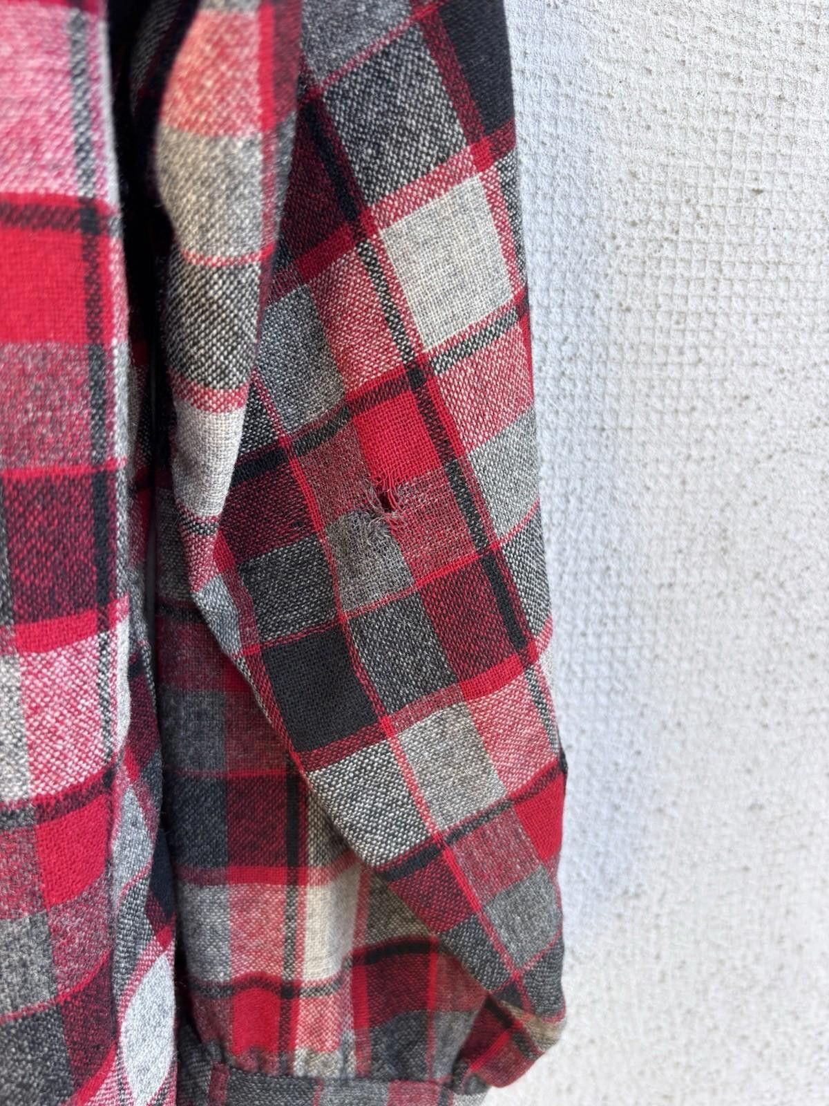Pendleton × Vintage Vintage 1960s Pendleton Wool Board Shirt Mens M Shadow Plaid Size US M / EU 48-50 / 2 - 9 Thumbnail