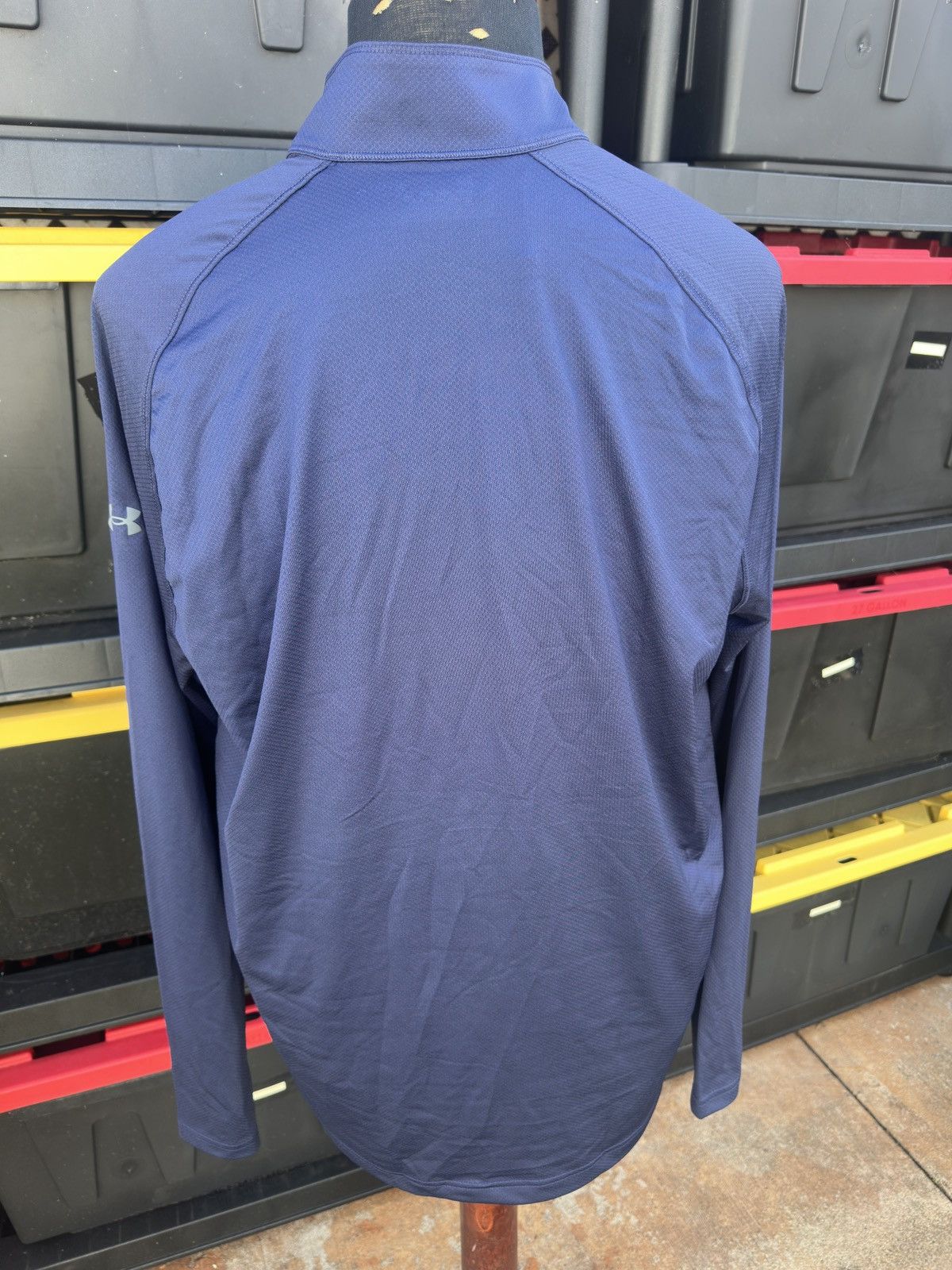 Under Armour New Men’s XL Under Armour Navy 1/4 Zip Pullover Jacket Blue Size US XL / EU 56 / 4 - 2 Thumbnail