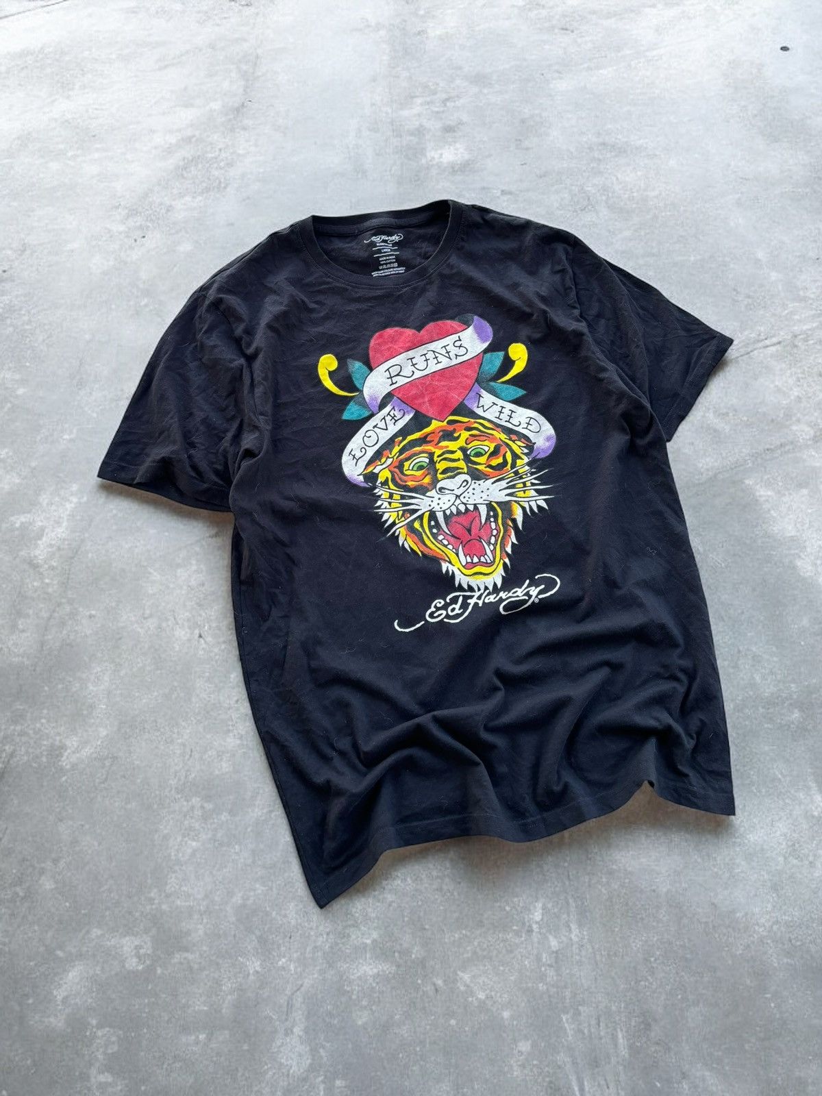 Ed Hardy Vintage Don Ed Hardy Red Christian Audigier Tiger Eagle Tee Size US L / EU 52-54 / 3 - 2 Thumbnail