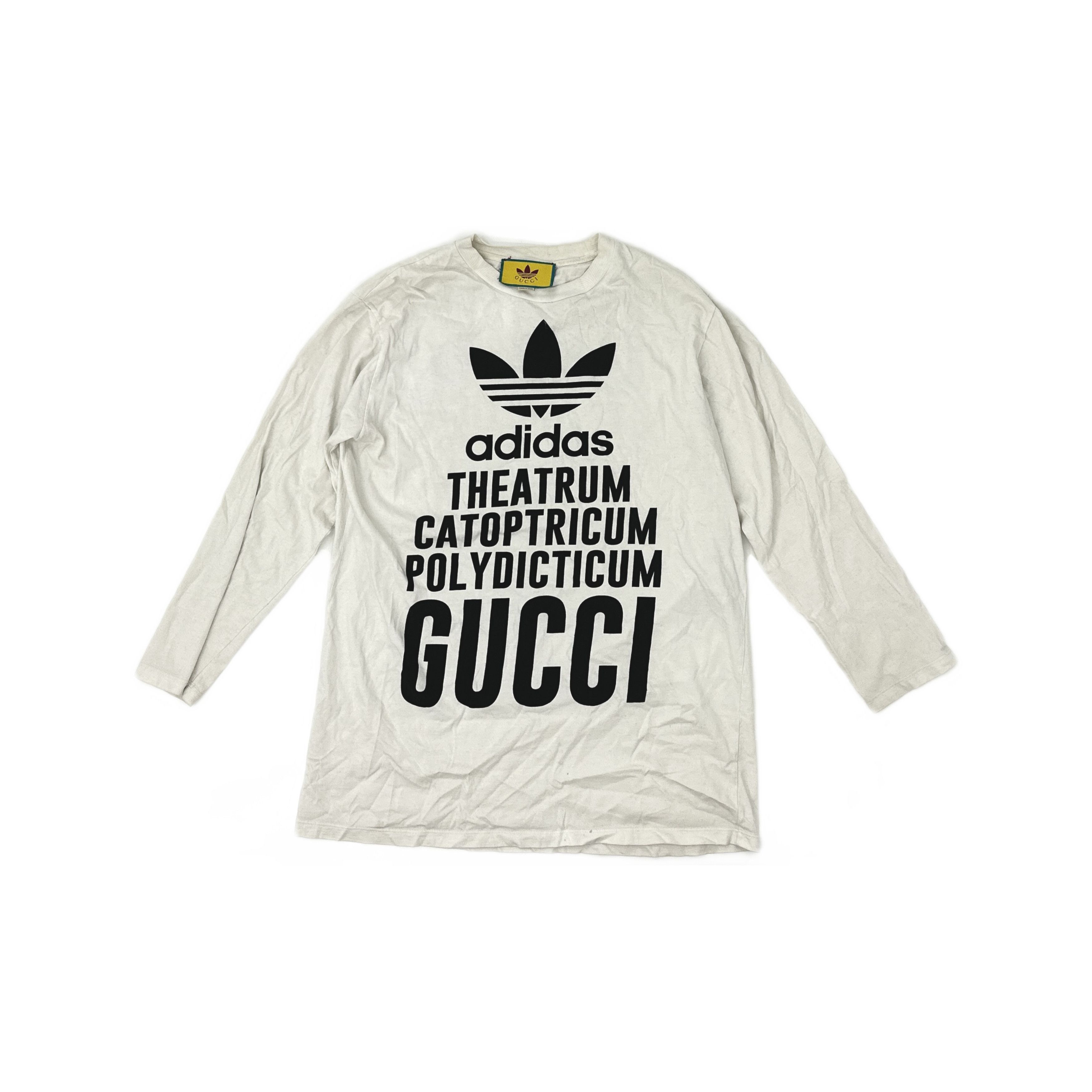 Gucci Gucci x Adidas Logo Long Sleeve T-Shirt Size XXS Size XXS / US 00 / IT 34 - 1 Thumbnail