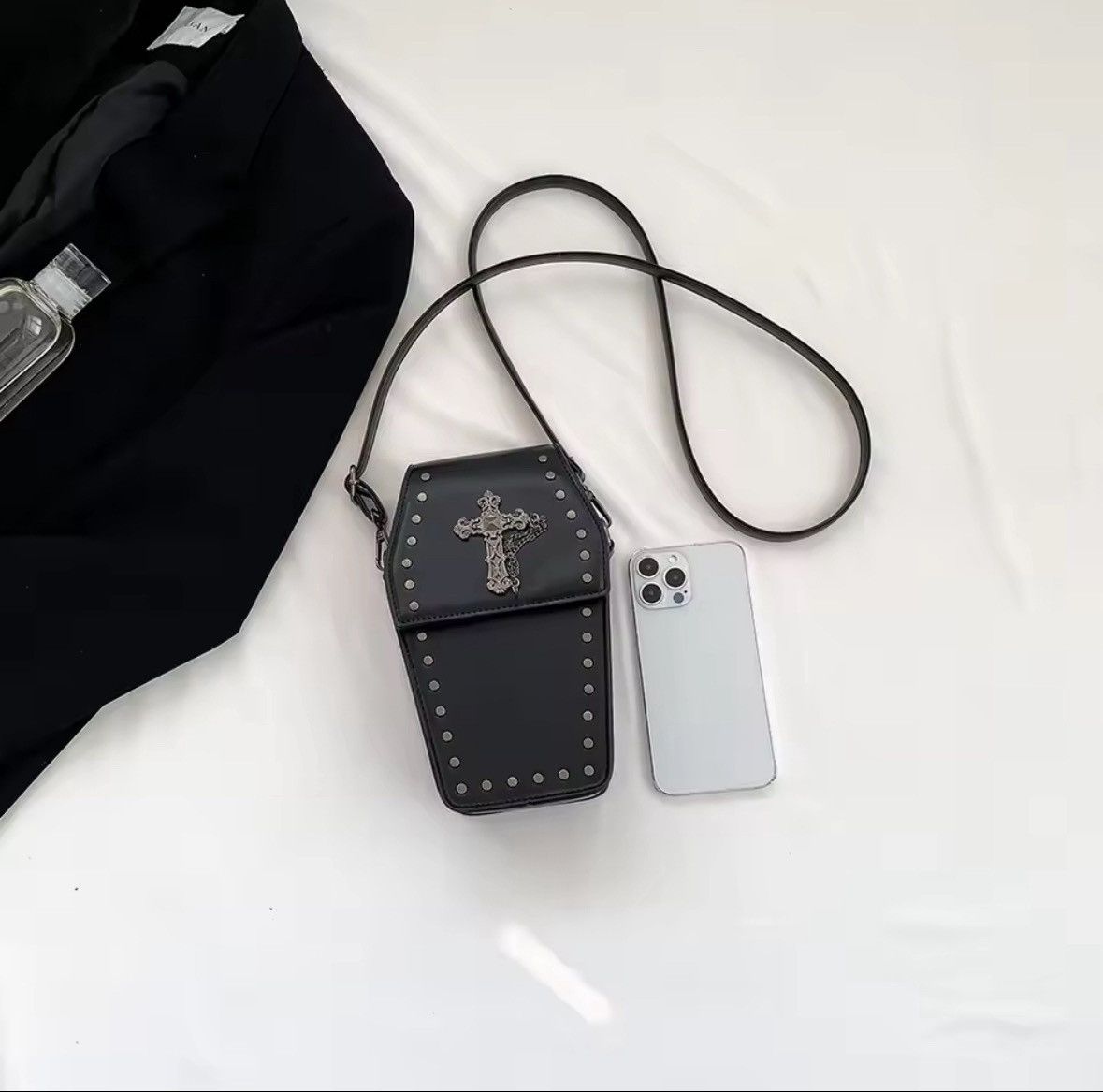 Other Gothic Crossbody Bag for Women Coffin Shoulder Bag Size ONE SIZE - 3 Thumbnail