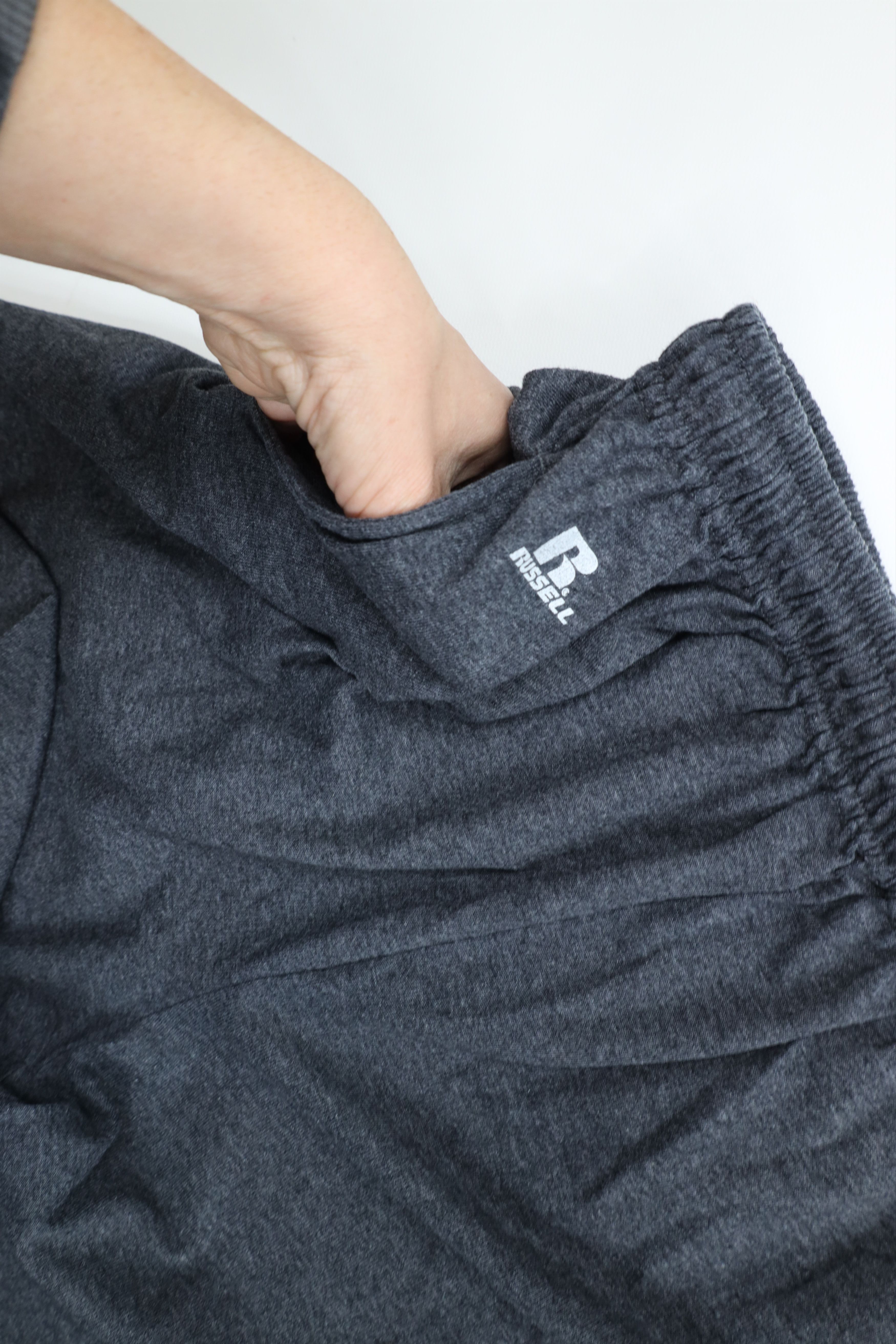 Russell Athletic × Vintage Vintage 90s Russell Athletic Lightweight Wide Leg Pants Gray Size US 34 / EU 50 - 6 Thumbnail