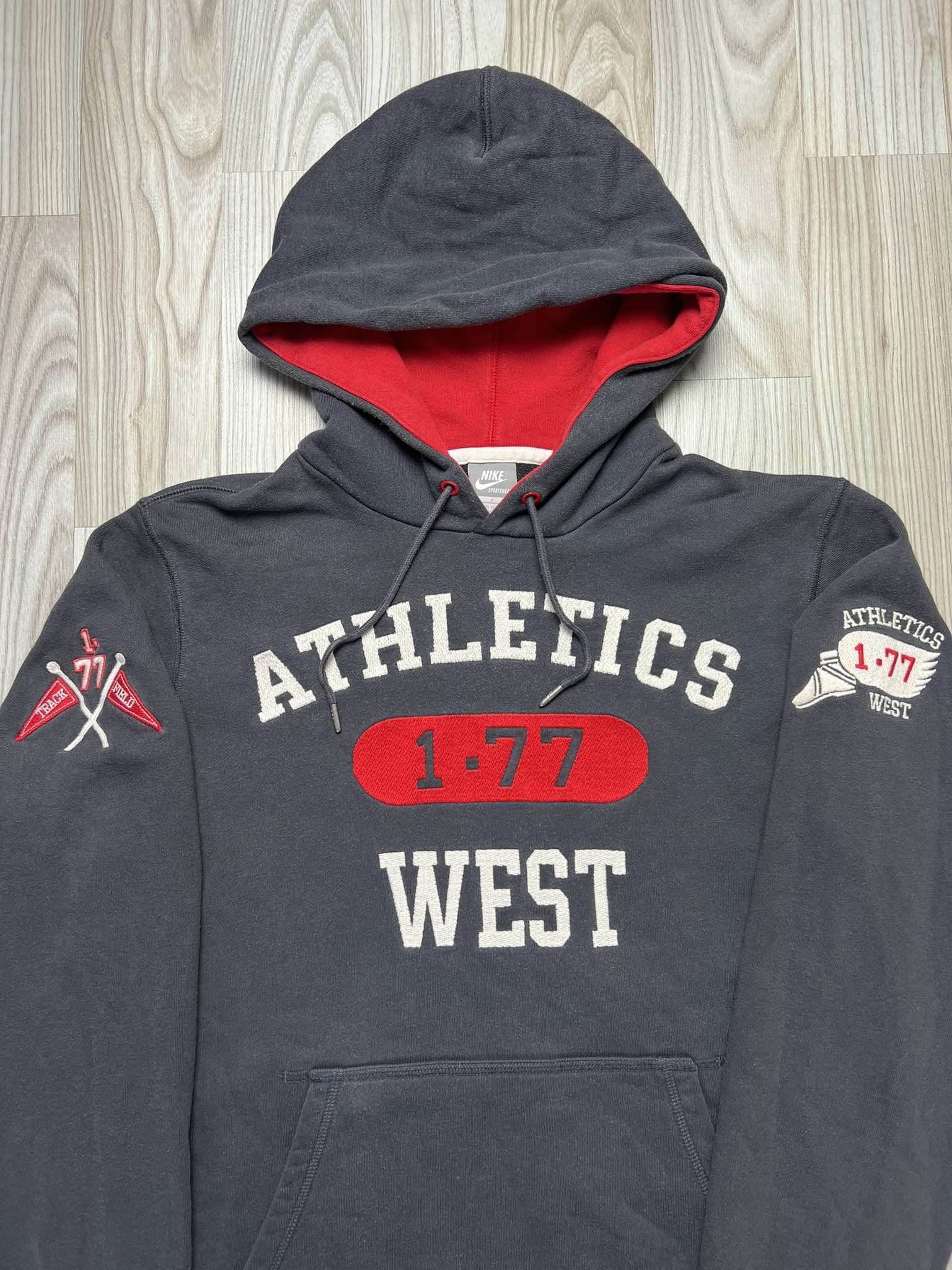 Nike Nike Vintage Athletic West Hoodie 🔥💥 Size US S / EU 44-46 / 1 - 3 Thumbnail