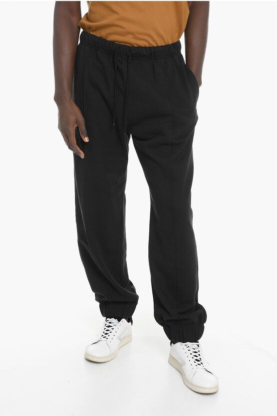 image of Moncler Og1Mm0424 Brushed Cotton Joggers In Black, Men's (Size 36)