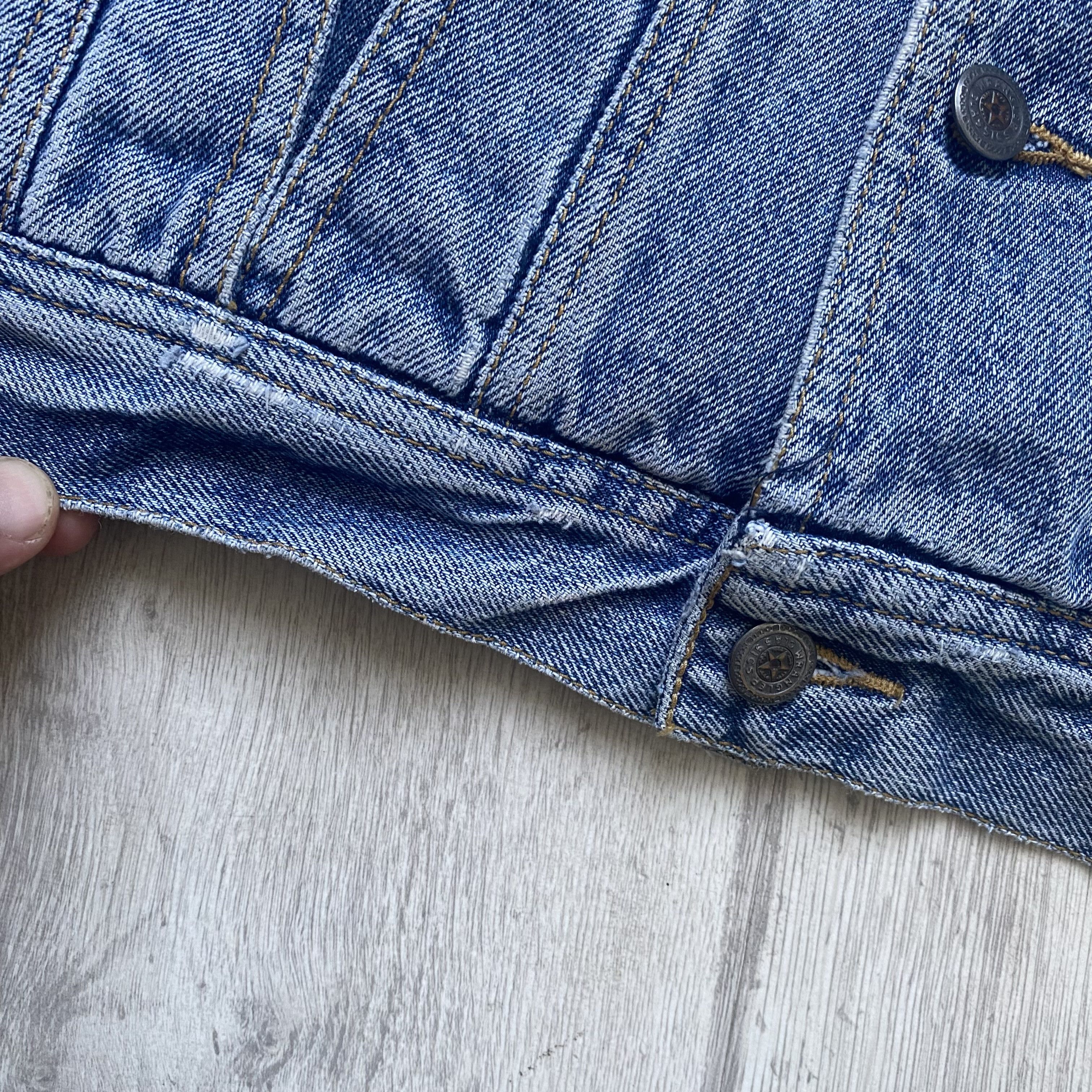 Wrangler Vintage 80s Wrangler heavy denim jacket distressed Size US XL / EU 56 / 4 - 6 Thumbnail