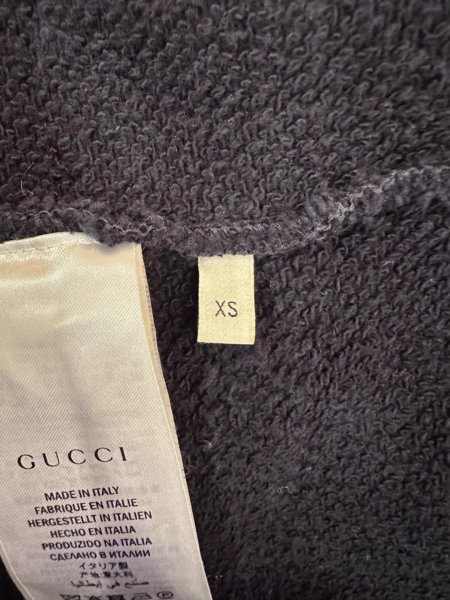 Gucci Gucci Teddy Bear Embroidered Logo Black LS Sweatshirt Size US XS / EU 42 / 0 - 5 Thumbnail