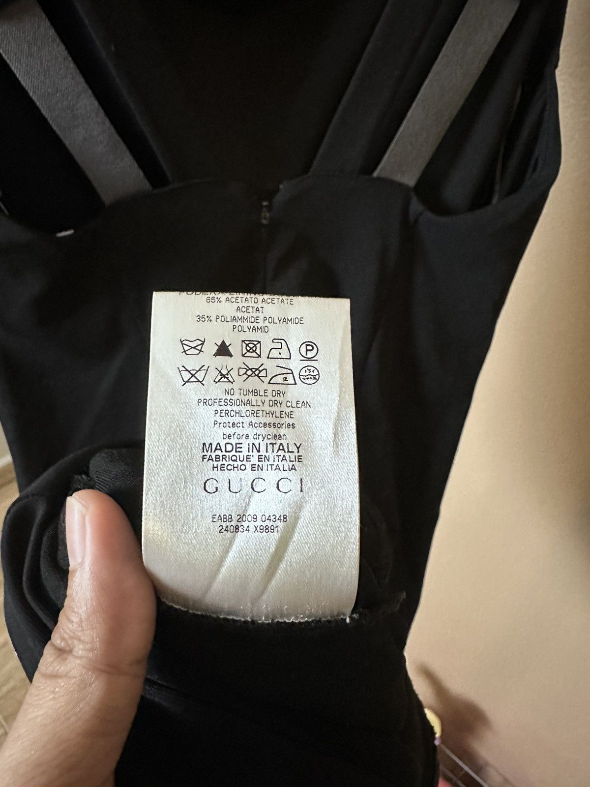 Gucci Gucci Black Stretch Midi Dress Size S / US 4 / IT 40 - 5 Thumbnail