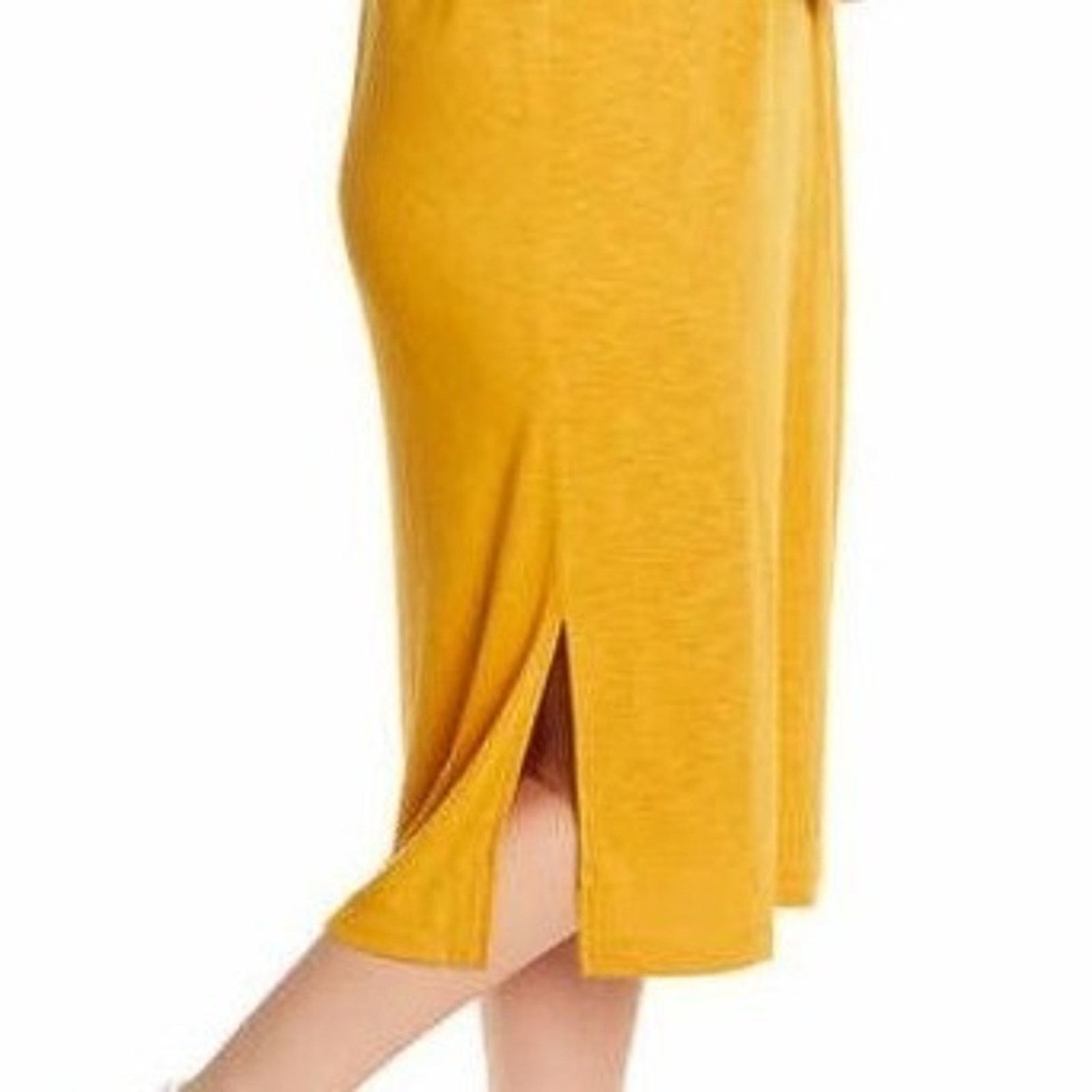 Jessica Simpson Jessica Simpson Yellow Dress Womens Midi Dress XXLarge Size XXL / US 16-18 / IT 52-54 - 4 Thumbnail