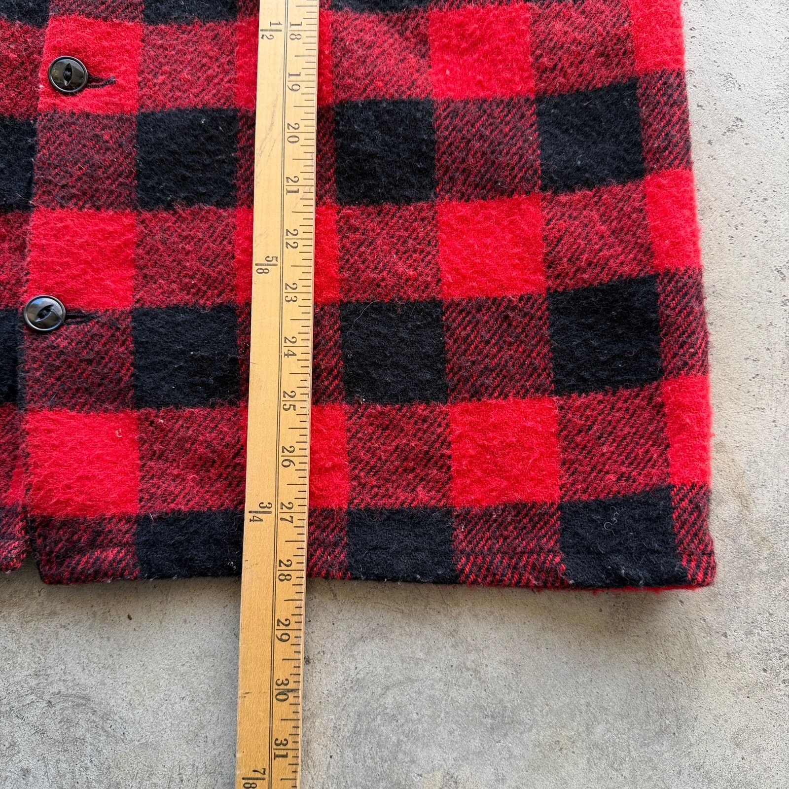 Other 70s Big Bill Buffalo Plaid Wool Blend Cruiser Work Jacket Size US XL / EU 56 / 4 - 8 Thumbnail