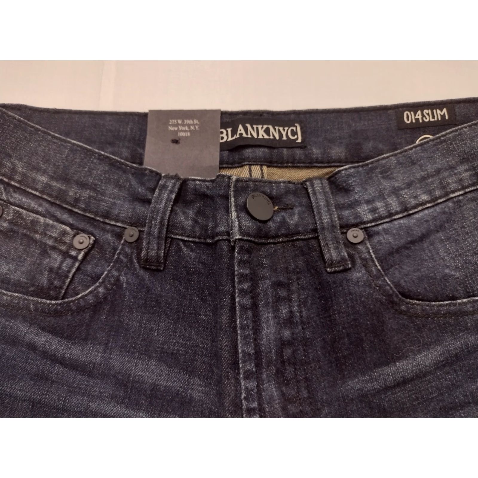 Vintage NWT BlankNYC Jeans Skinny Women Denim Blue Dark Stretch Slim Mid Rise 28 Regular Size 28 Pants Size 28" / US 6 / IT 42 - 2 Thumbnail