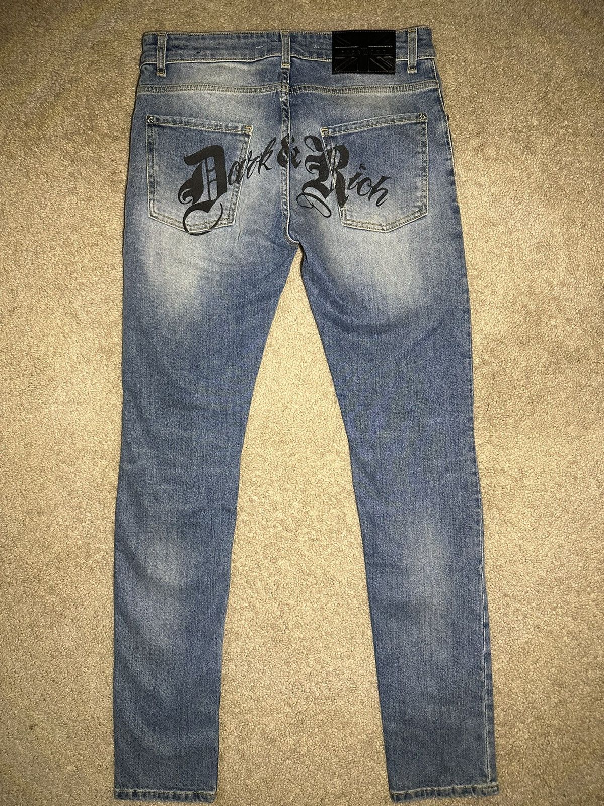 John Richmond Blue “Dark & Rich Jeans w Stars Size US 30 / EU 46 - 4 Thumbnail