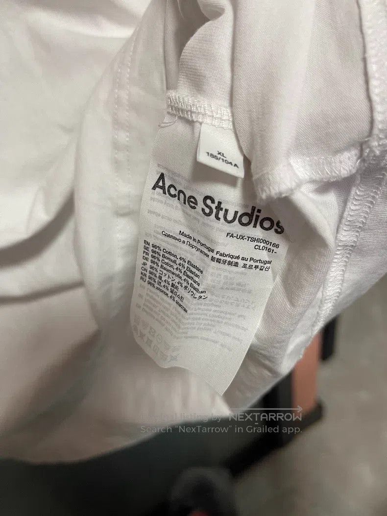 Acne Studios Acne Studios Smiley Printed Solid Color Round Neck Short S Size US XL / EU 56 / 4 - 4 Thumbnail