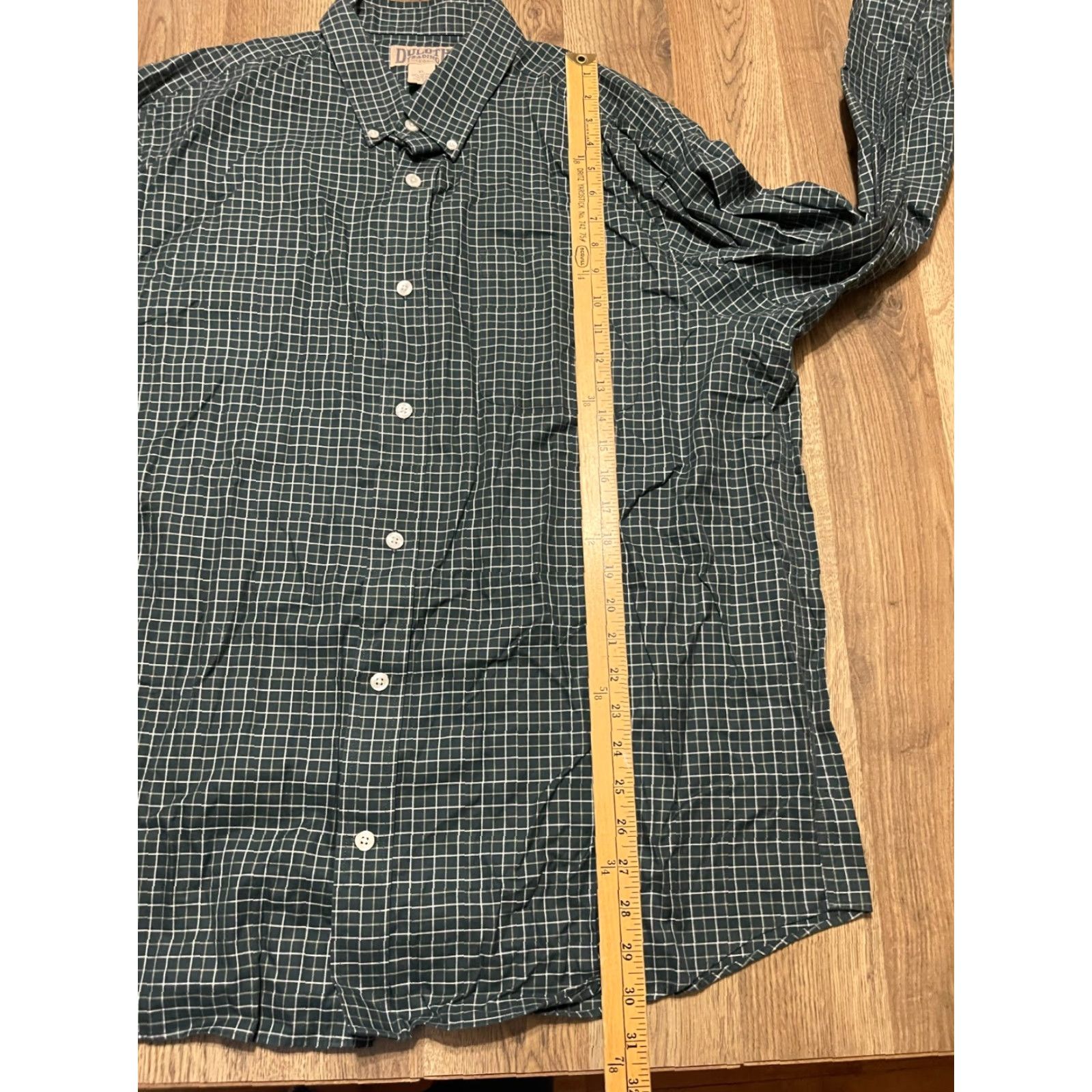 Vintage Duluth Shirt Mens XL Green White Plaid Button Up Long Sleeve Size US XL / EU 56 / 4 - 7 Thumbnail