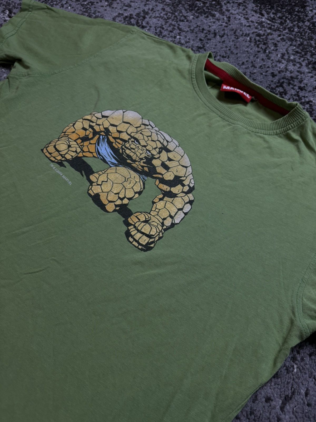 Designer × Marvel Comics × Vintage Vintage Fantastic Four 20s The Thing Ringer tee Size M / US 6-8 / IT 42-44 - 2 Thumbnail