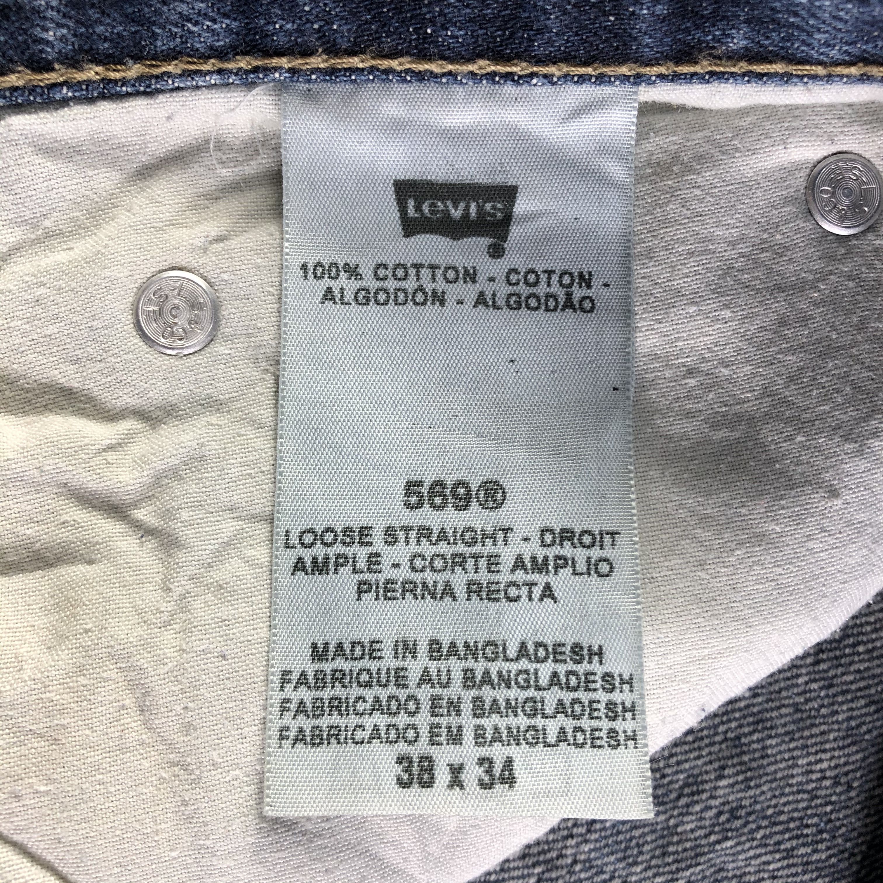 Levi's Vintage Blue Wash Levis 569 Jeans-J3122 Size US 42 / EU 58 - 10 Thumbnail