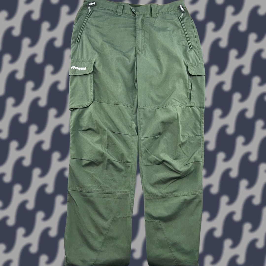 Vintage Bergans of Norway Mens Pants Large Green Outdoor Hunting Trekking Hiking Pockets Size US 31 - 1 Thumbnail