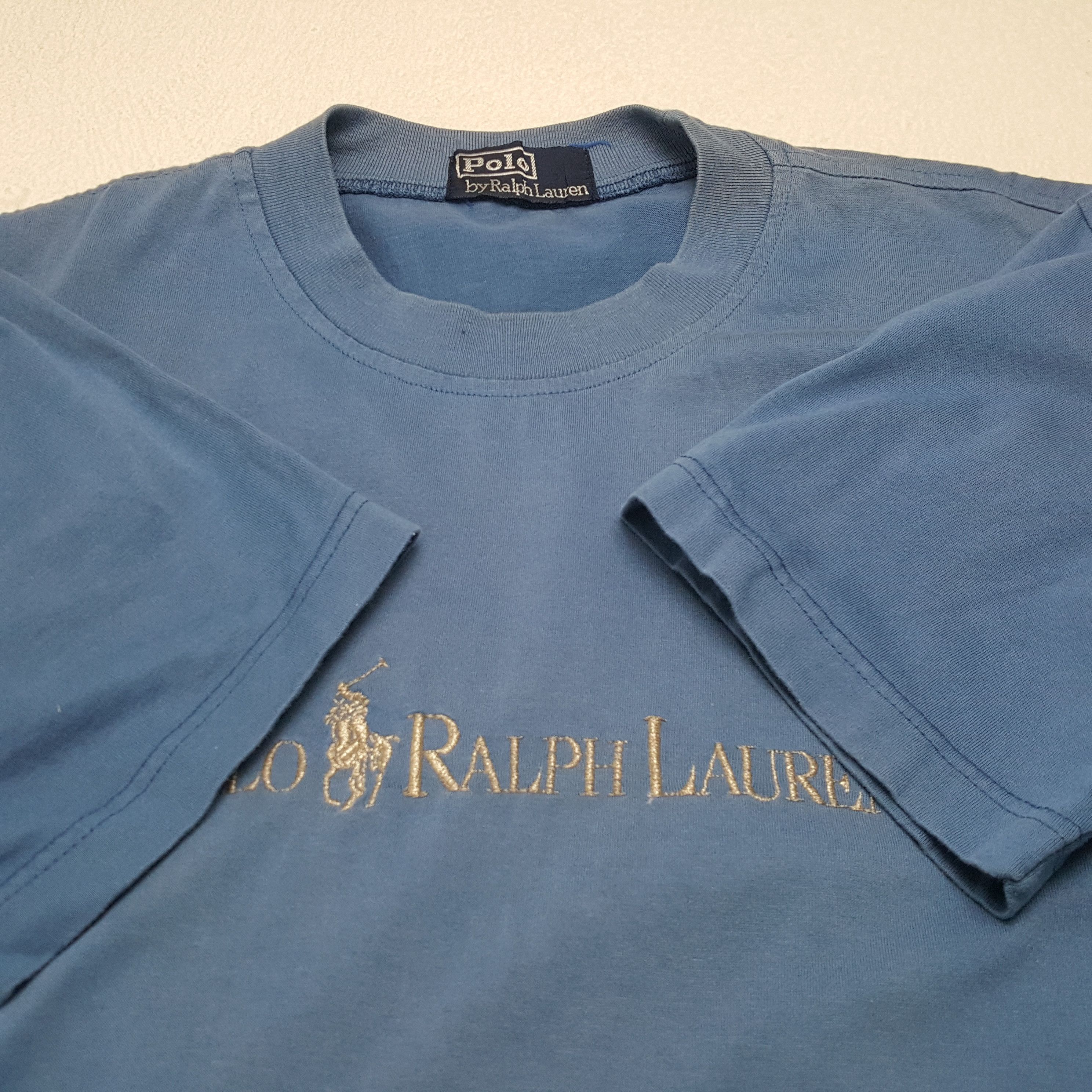 Polo Ralph Lauren × Vintage Vintage POLO by RALPH LAUREN Embroidery Design T-Shirts Size US M / EU 48-50 / 2 - 5 Thumbnail