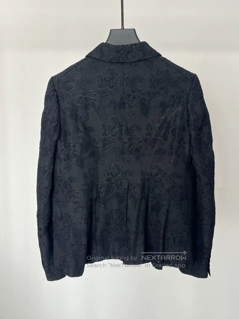 Comme des Garcons Comme des Garcons Black Textured Jacquard Jacket Size S / US 4 / IT 40 - 5 Thumbnail